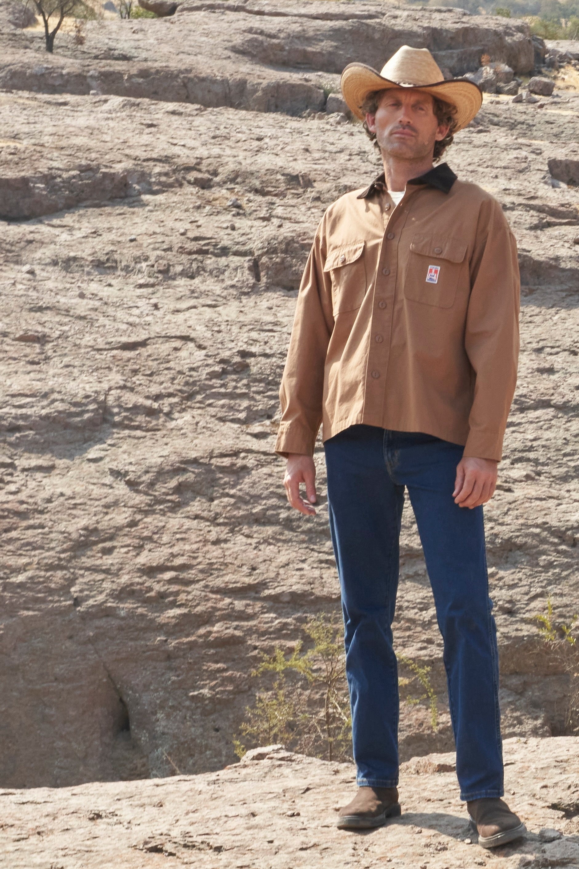 Jeans Tiro Alto Texas Regular Fit Dark Stone