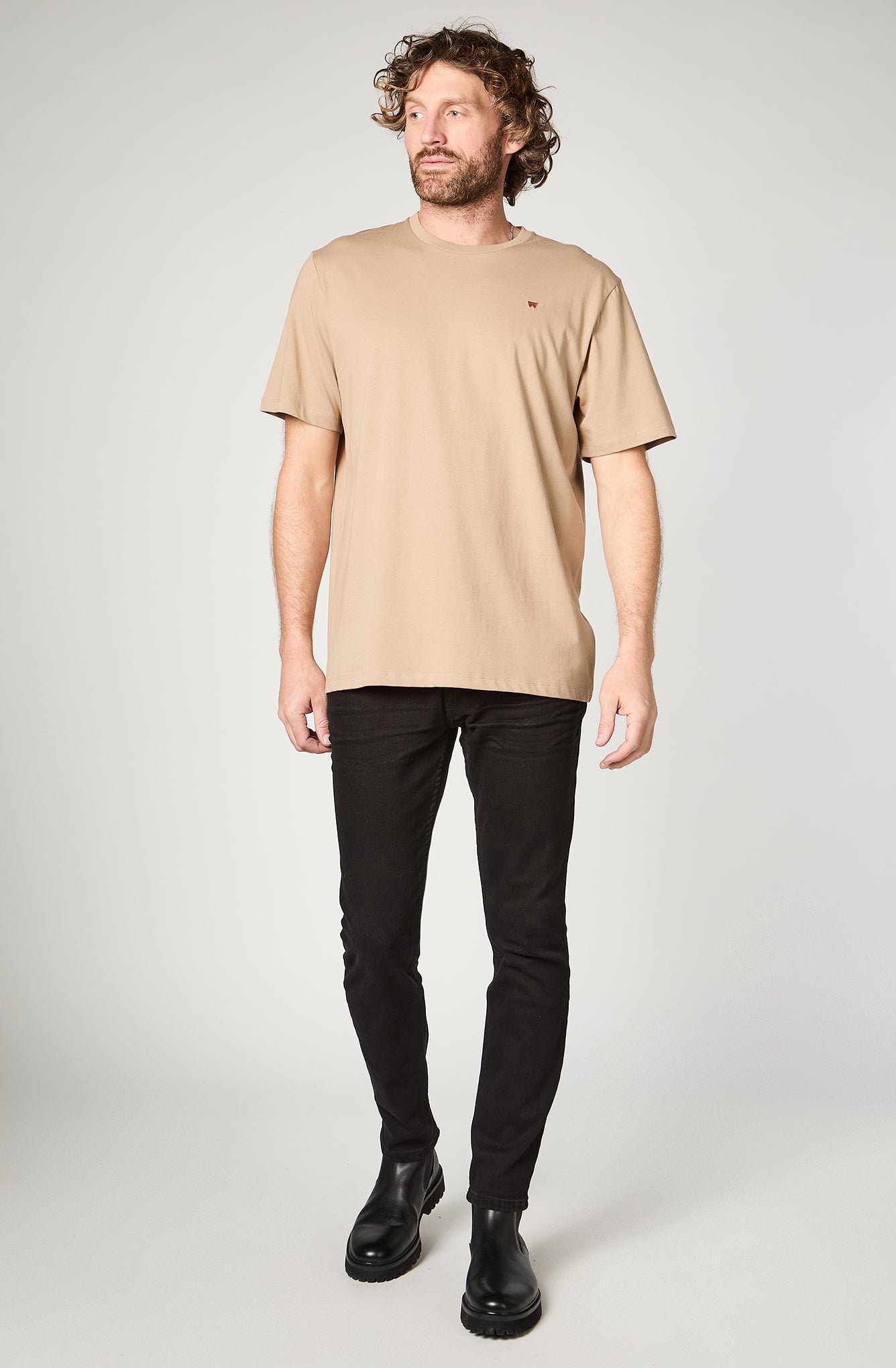 Polera Hombre Regular 001 Beige