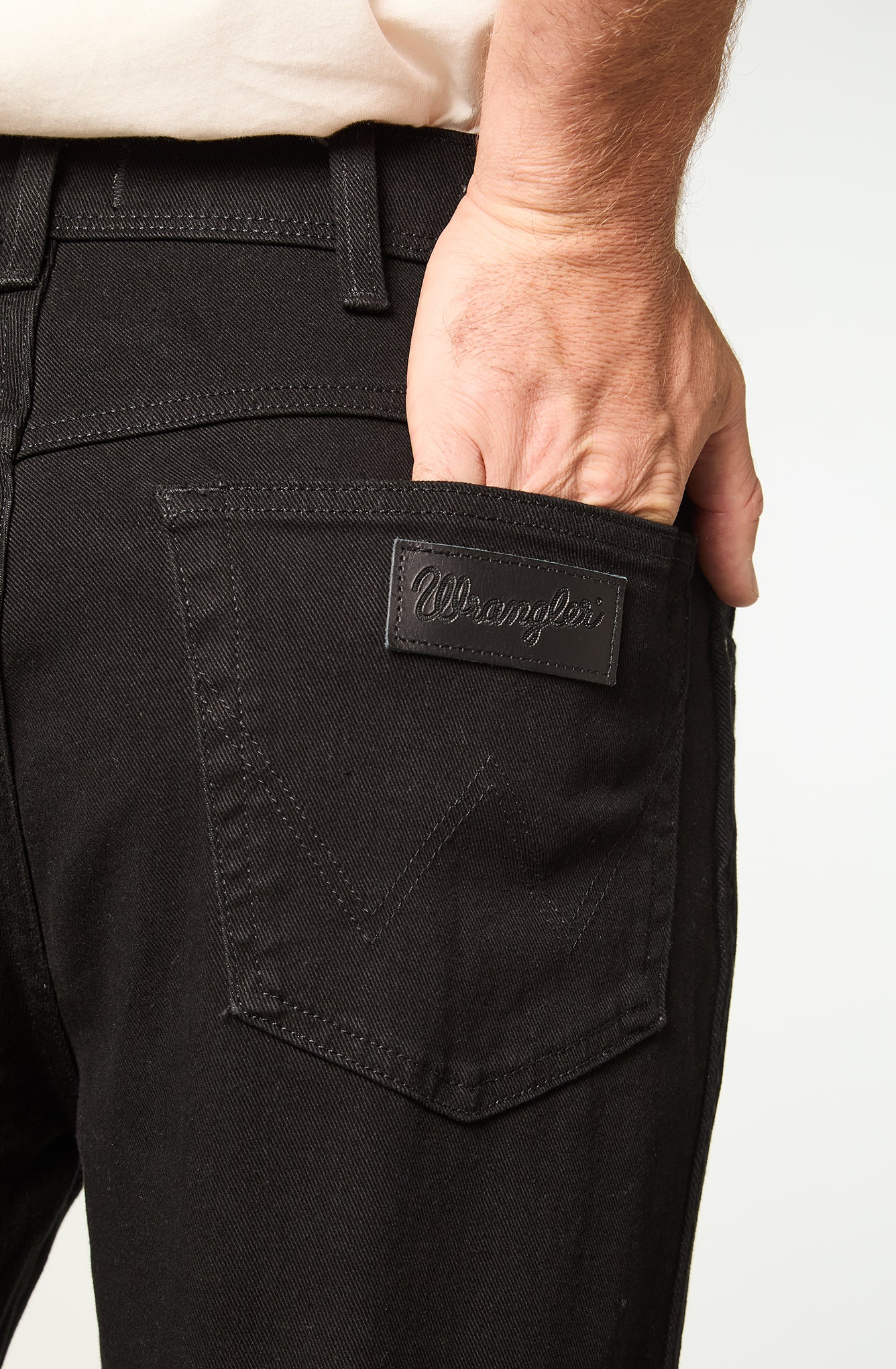 Jeans Tiro Alto Texas Regular Fit Black