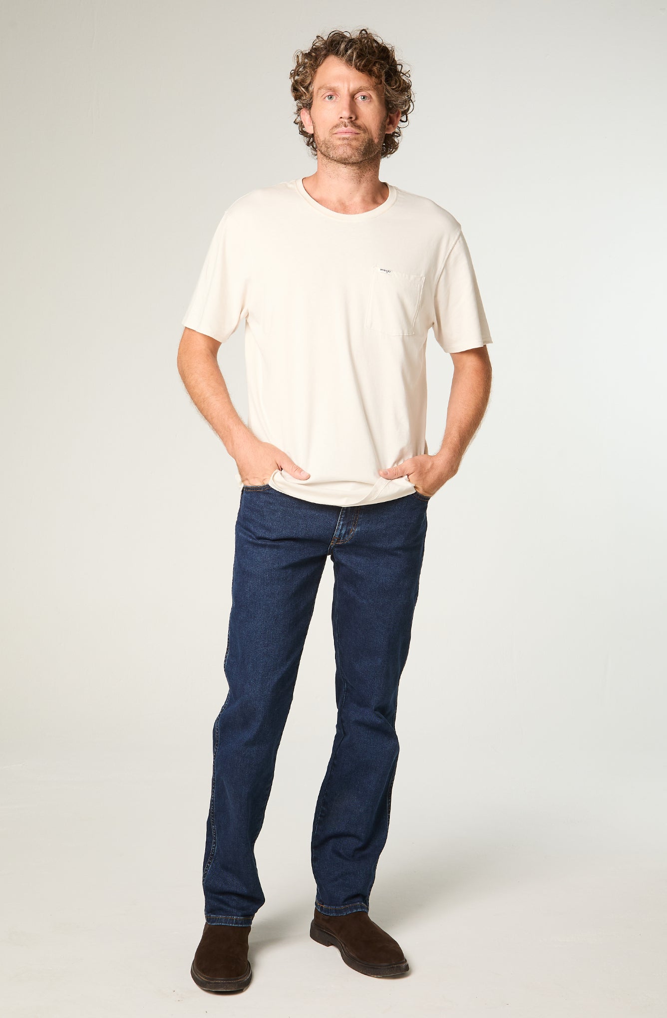 Jeans Tiro Alto Texas Regular Fit Dark Stone