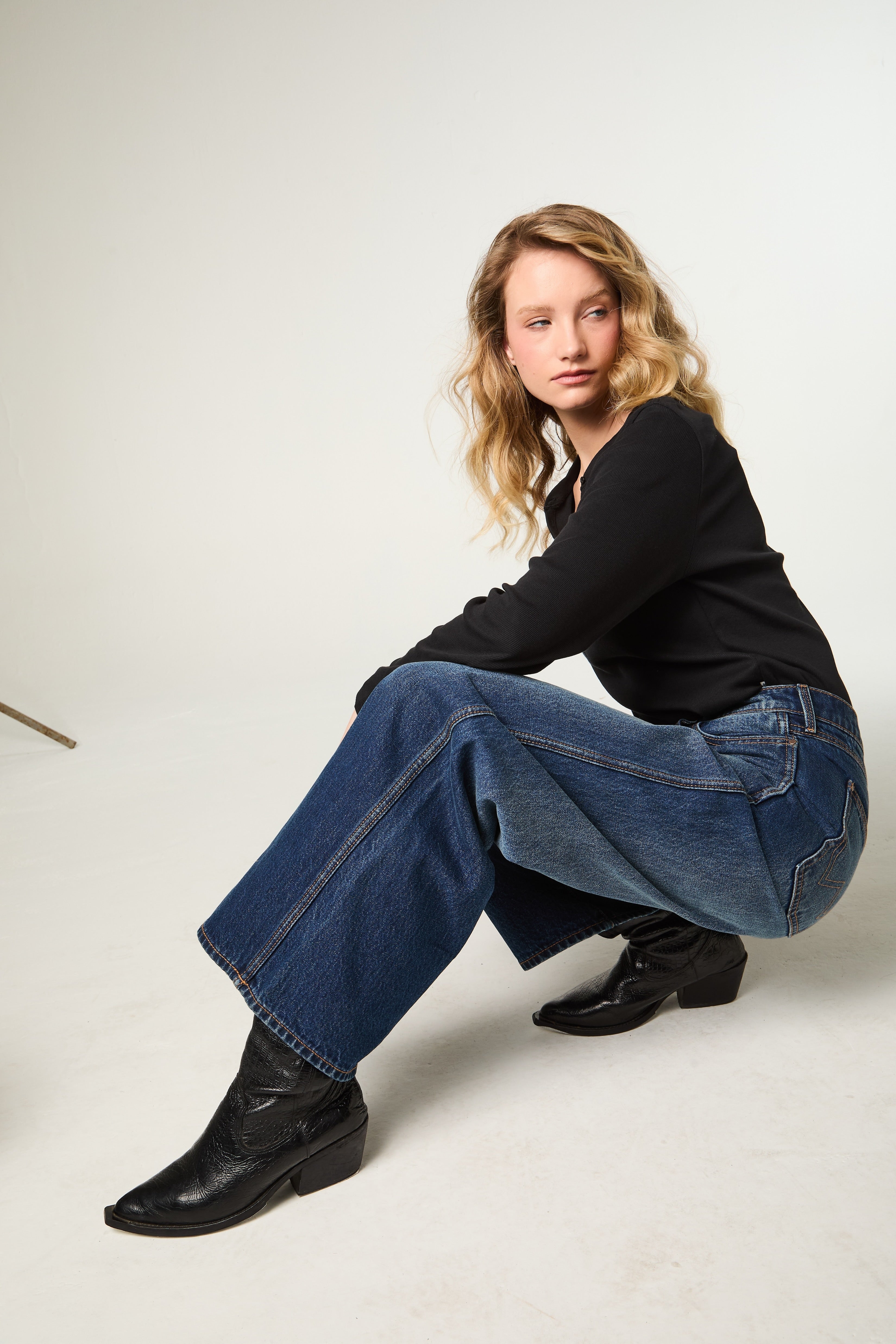 Jeans Mujer World Wide Relaxed Indigo Blue