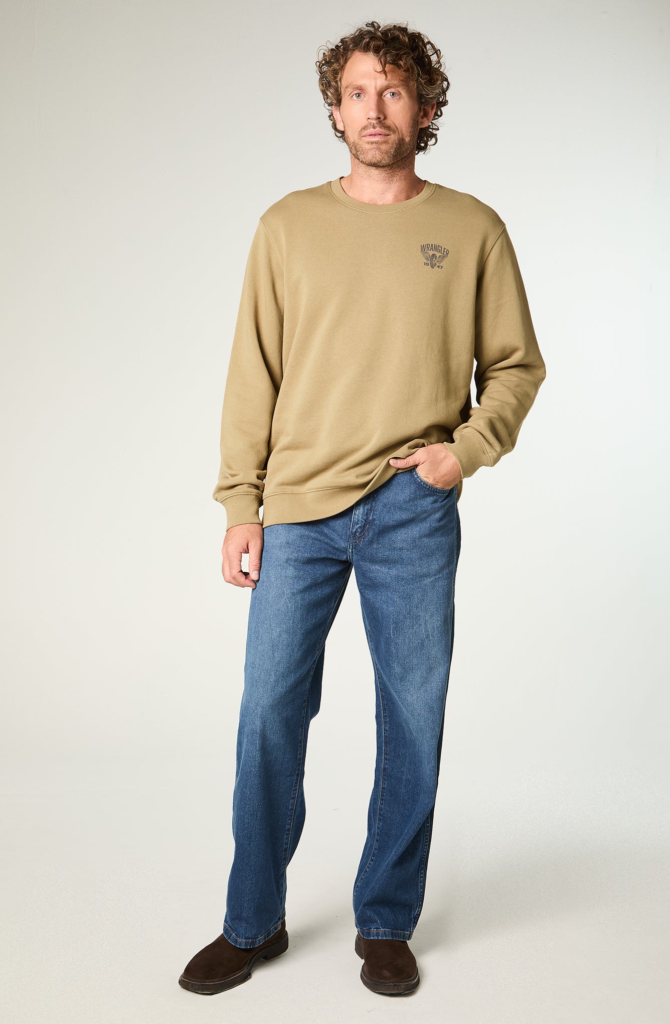 Jeans Hombre Loose Straight-Retro Azul