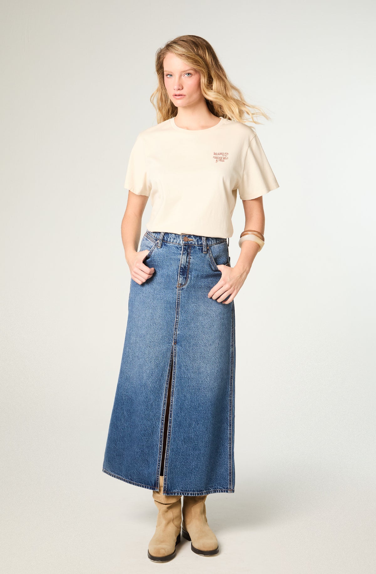 Polera Mujer Ringer Tee Regular Blanco