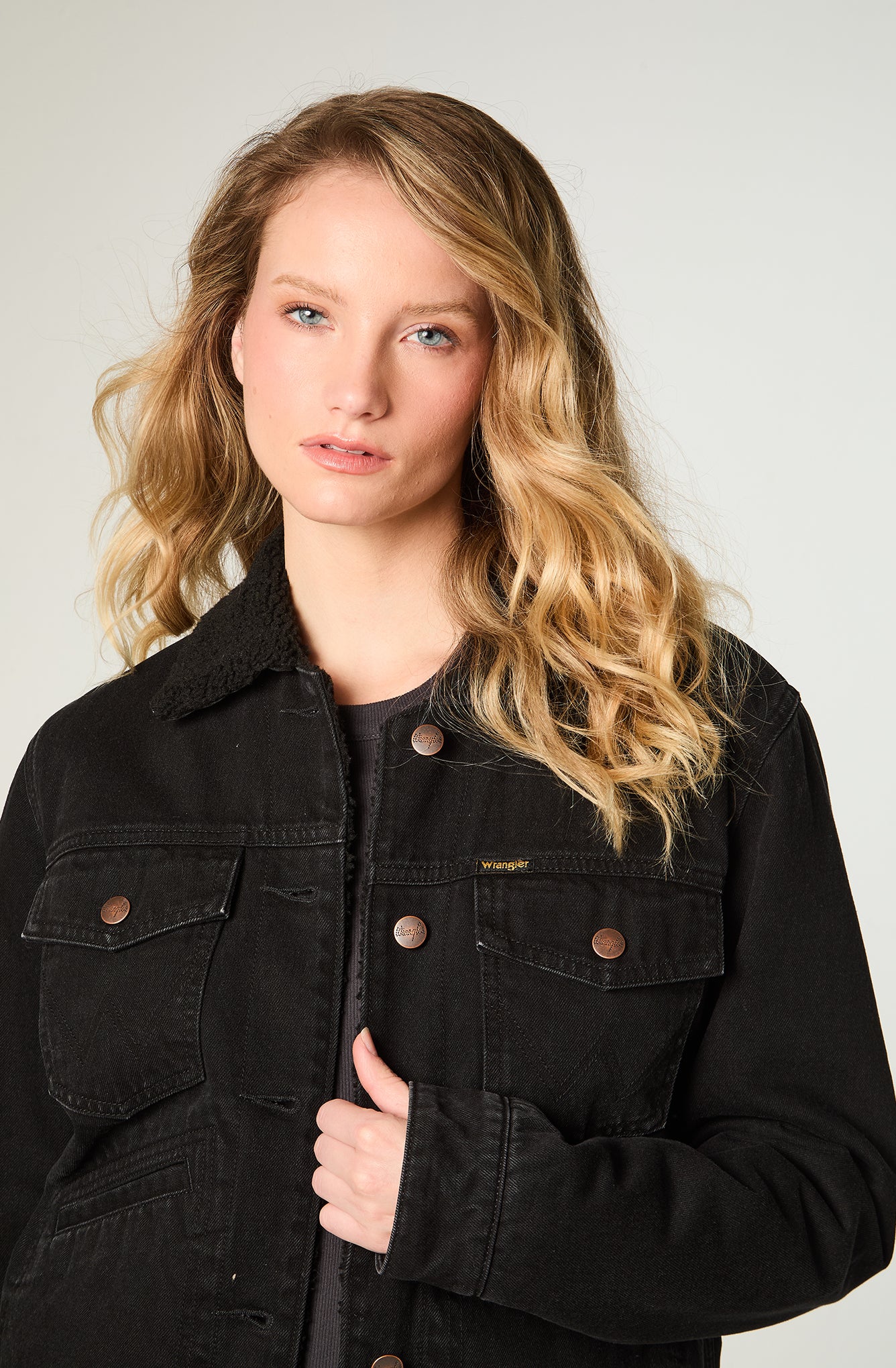 Chaqueta Mujer Heritage Sherpa Negro
