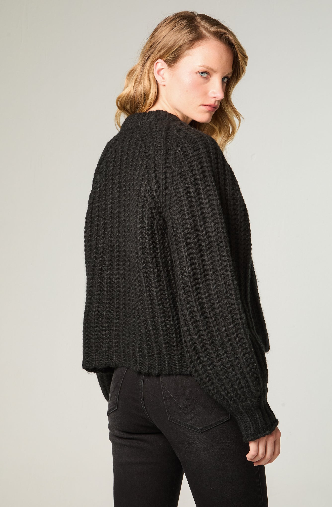 Sweater Mujer Puff Sleeve Sweater Black