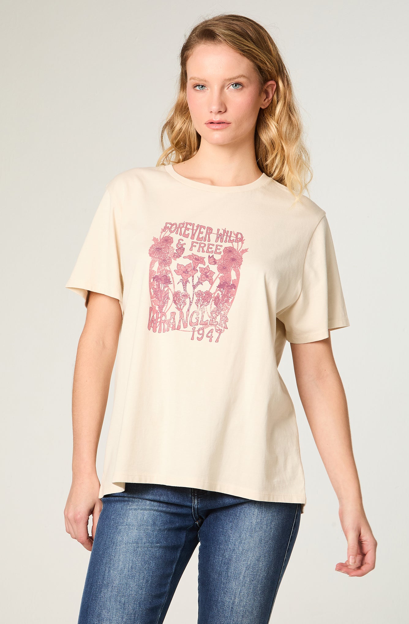 Polera Mujer Graphic Tee Regular Blanco