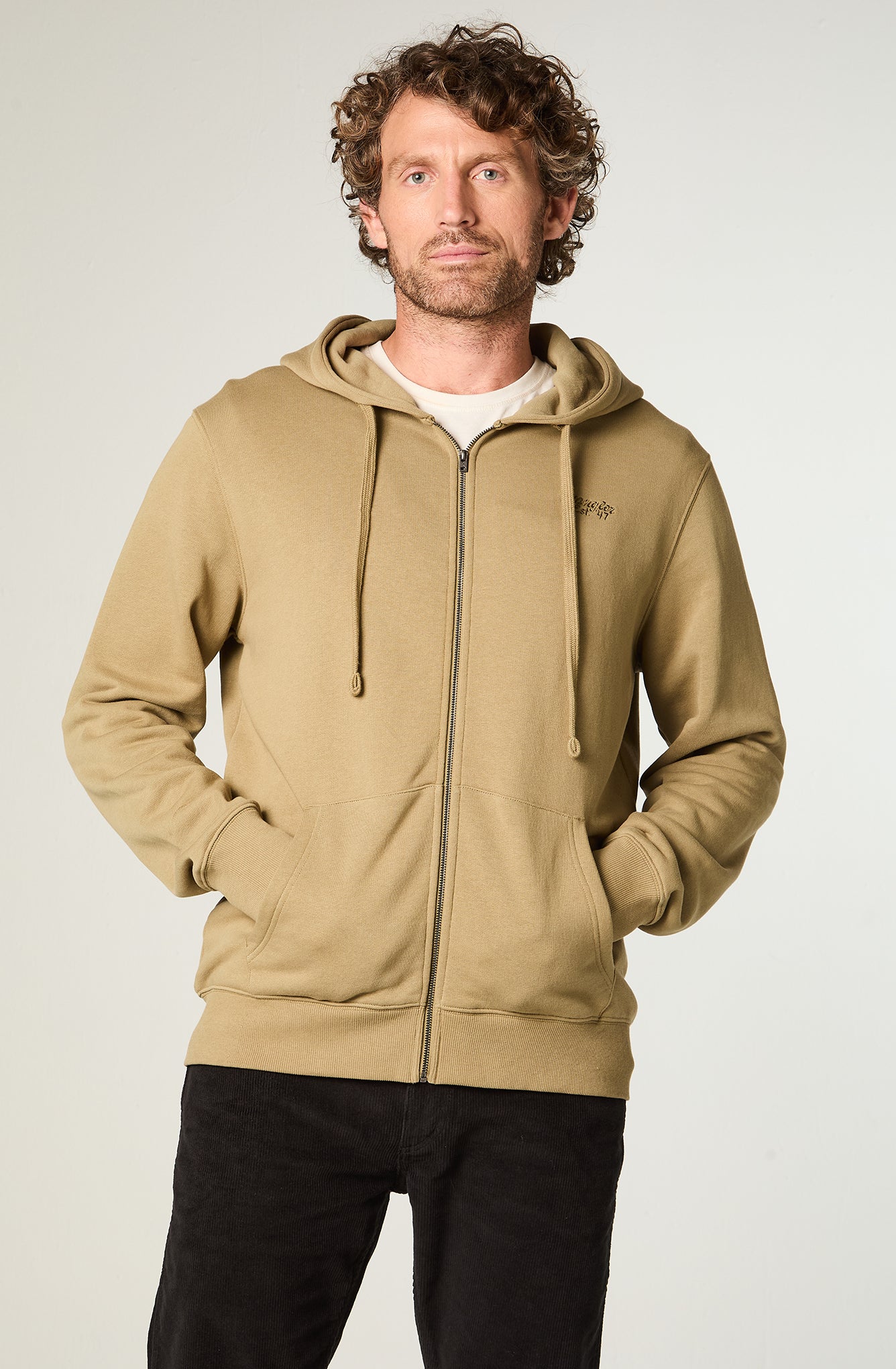 Polerón Hombre Hoodie Full Zipper Regular Aloe