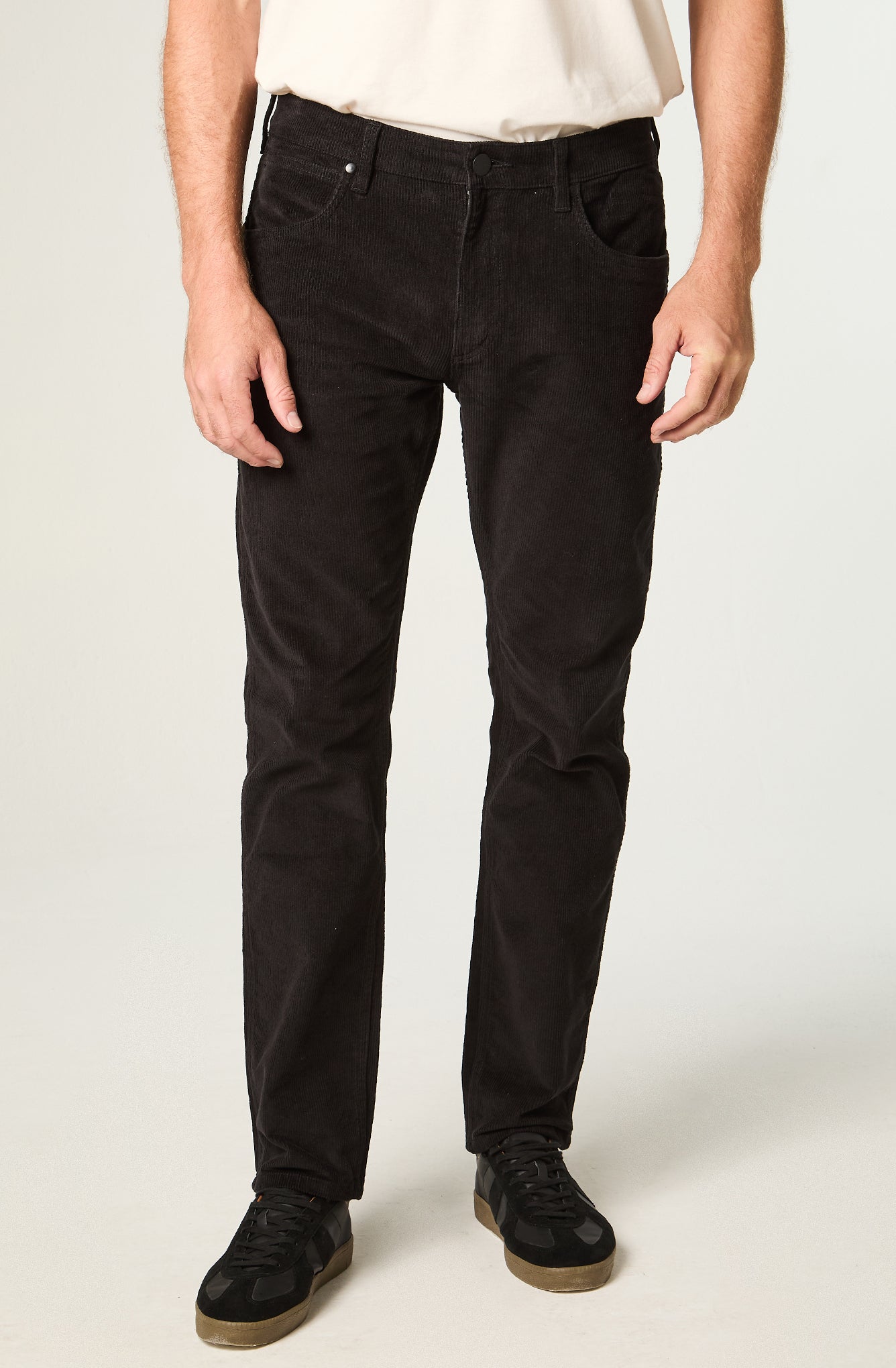 Pantalon Hombre Greensboro Cotele Straight Negro
