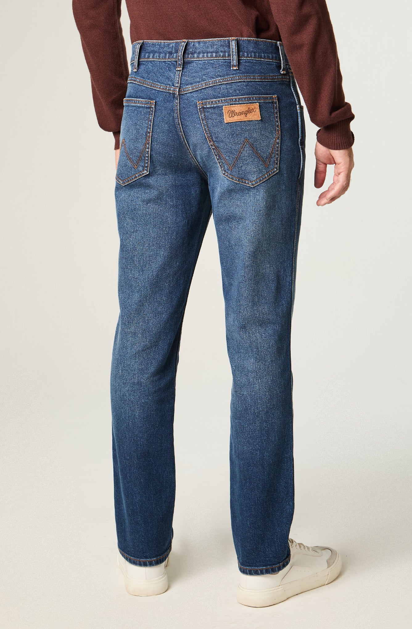 Jeans Hombre Greensboro Straight tiro medio azul