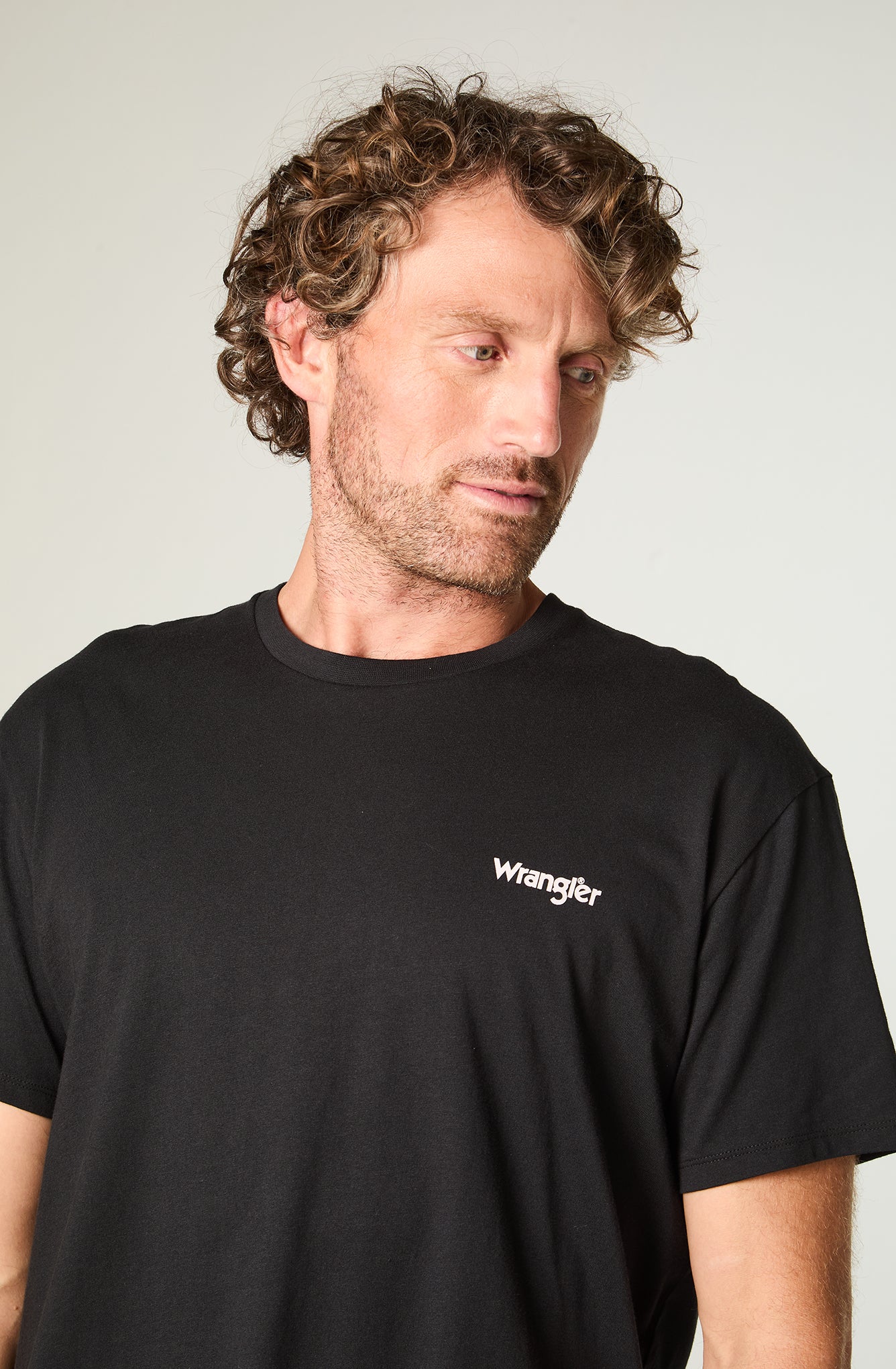 Polera Hombre Vintage Tee Regular Negro