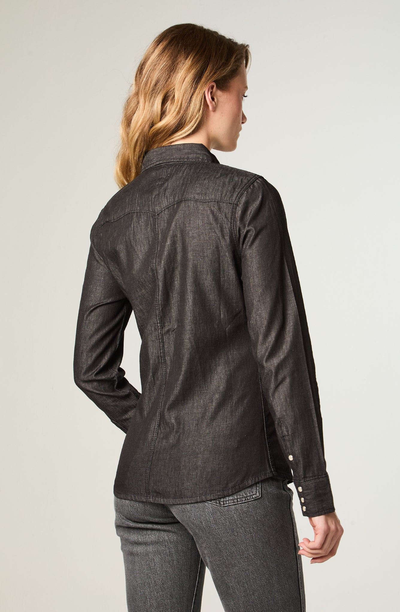 Camisa Mujer Shirt Wrw Western Grey Ace