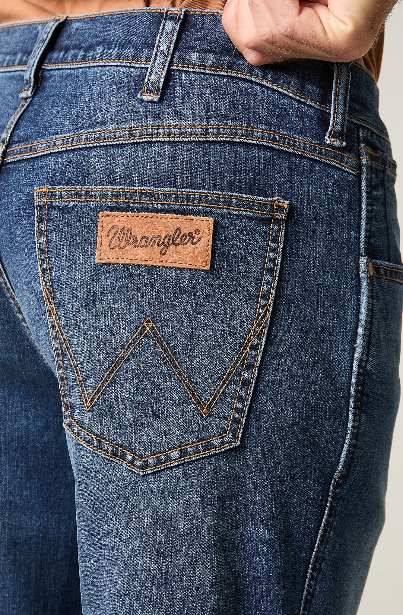 Jeans Hombre Greensboro Straight tiro medio Azul