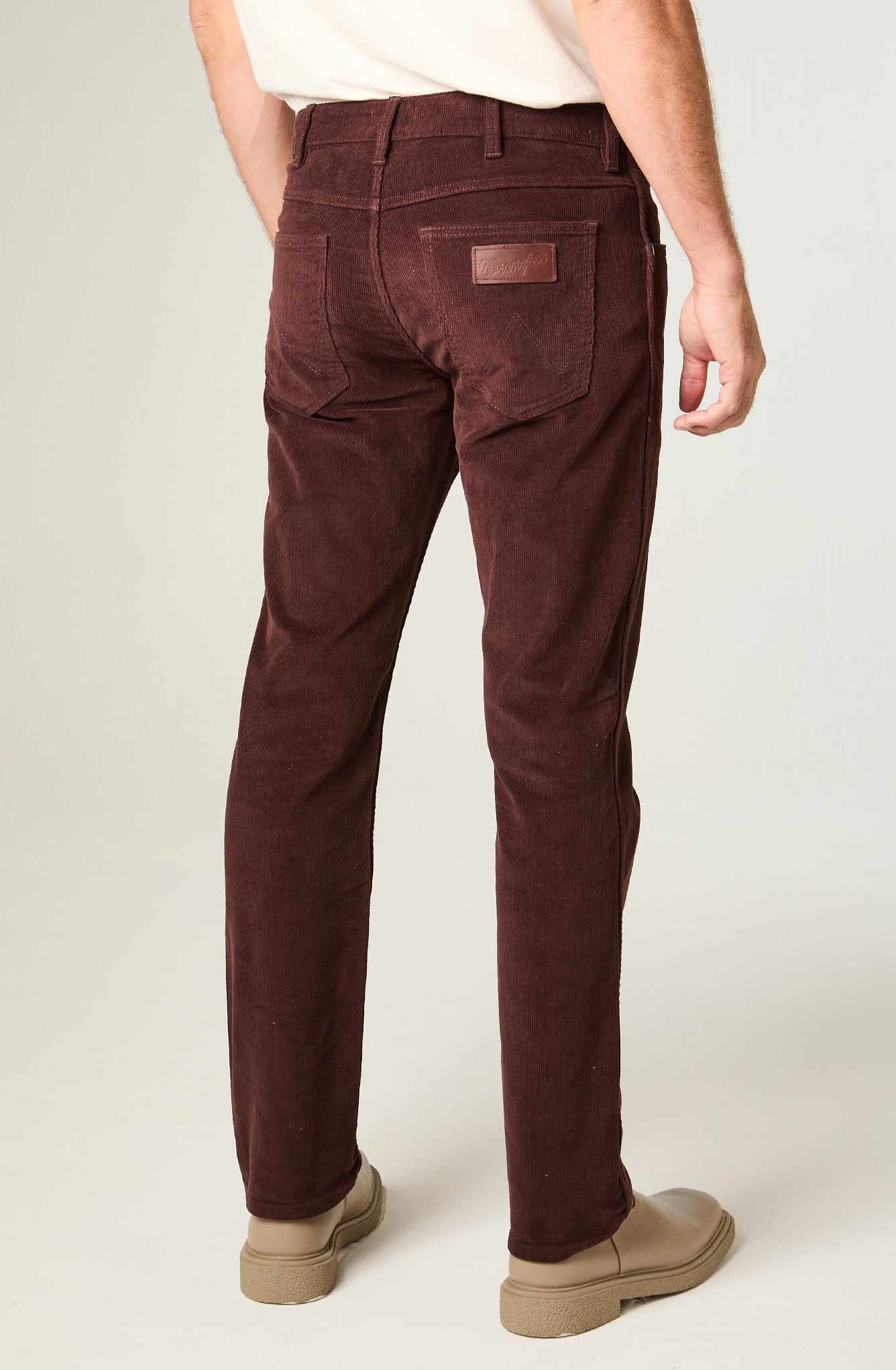 Pantalon Hombre Greensboro Cotele Straight Café