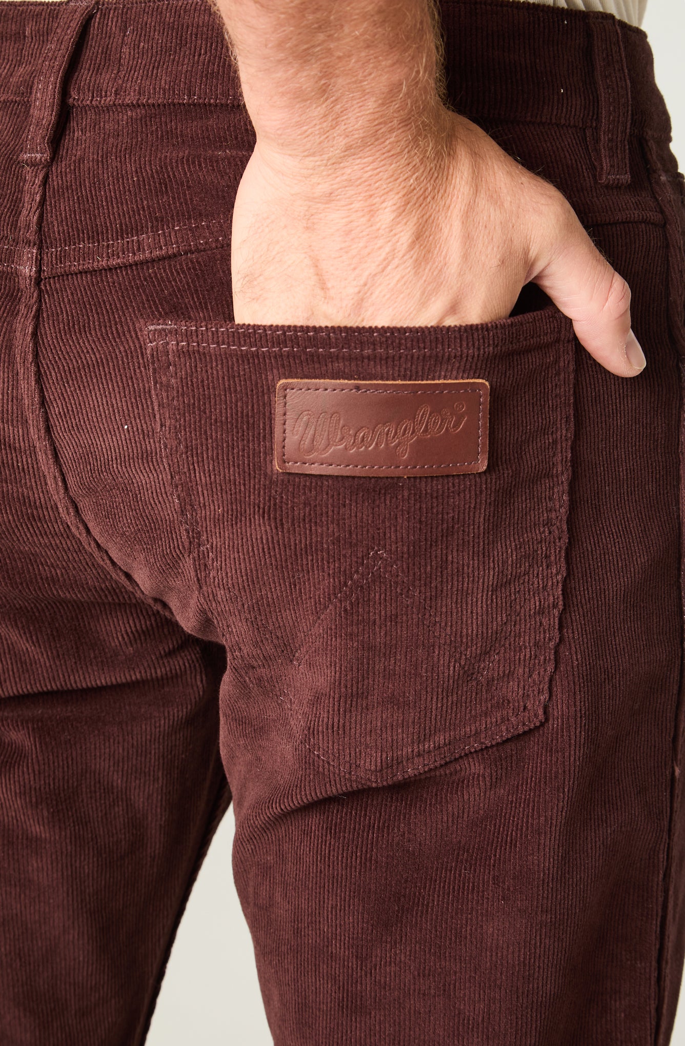 Pantalon Hombre Greensboro Cotele Straight Café