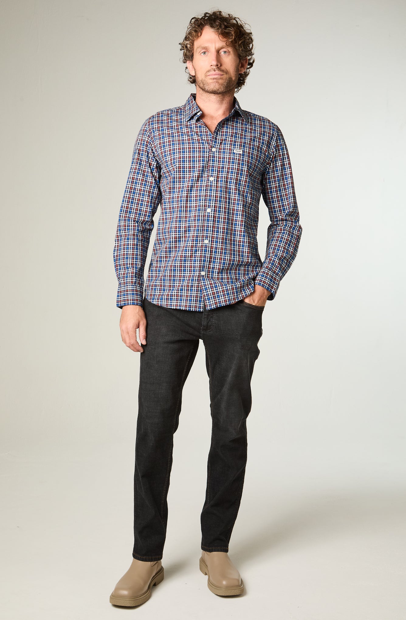 Jeans Hombre Greensboro Straight Negro