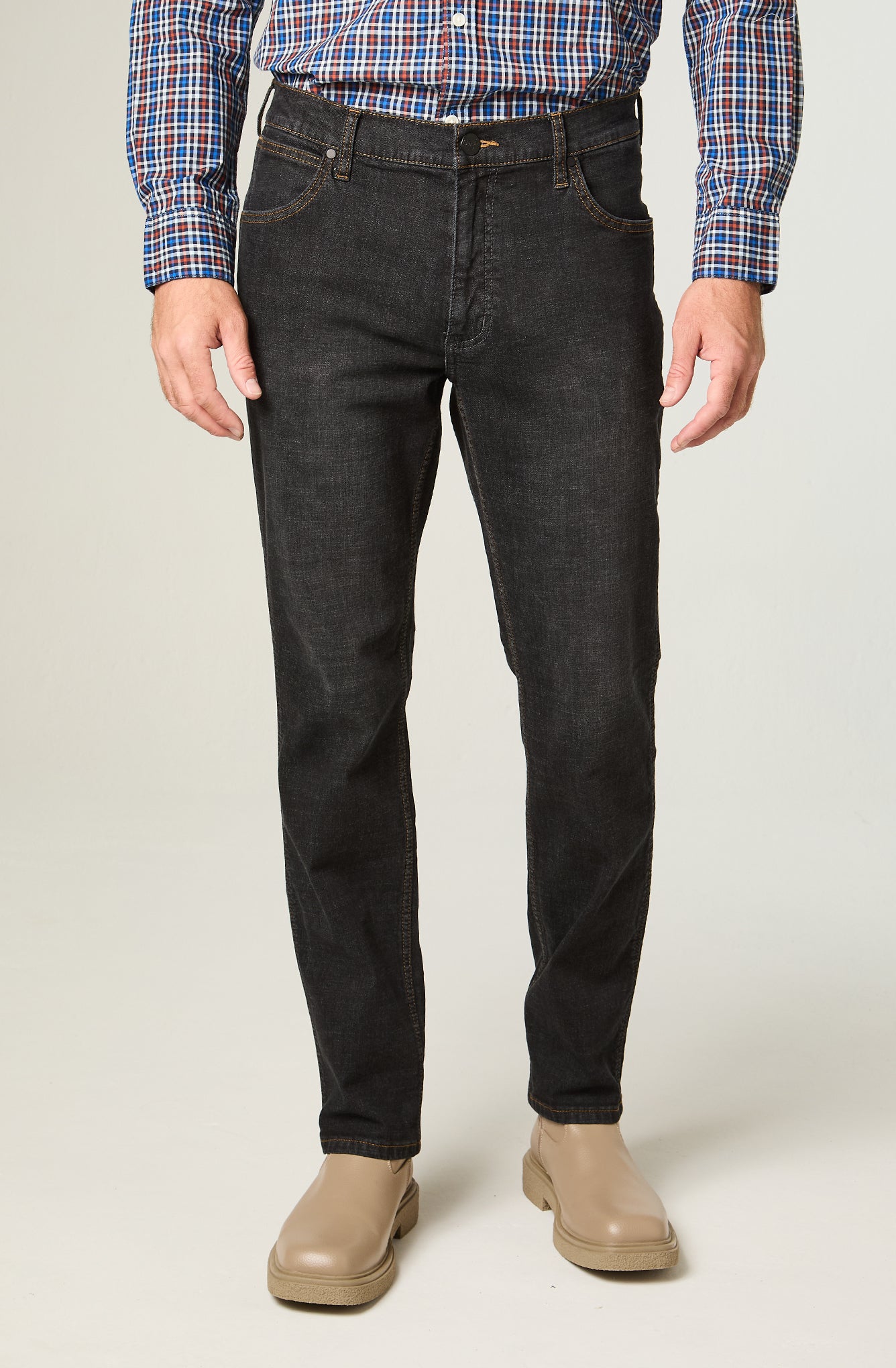Jeans Hombre Greensboro Straight Negro