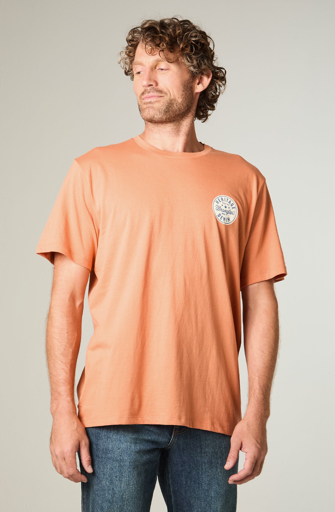 Polera Hombre Circle Tee Orange