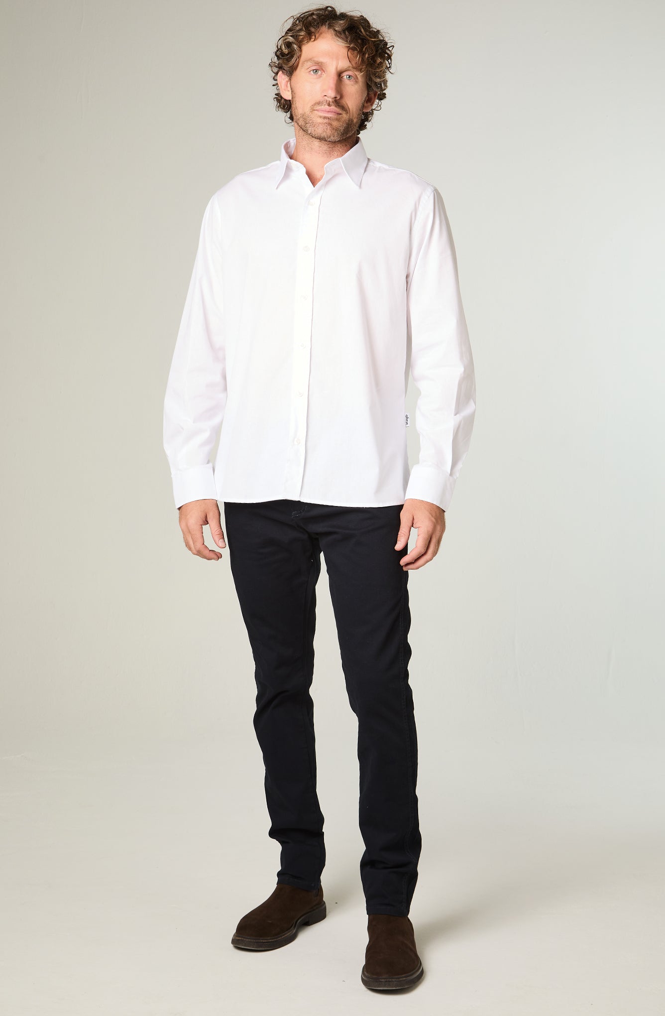 Pantalón Hombre Tiro Alto Texas Twill Color Azul Marino