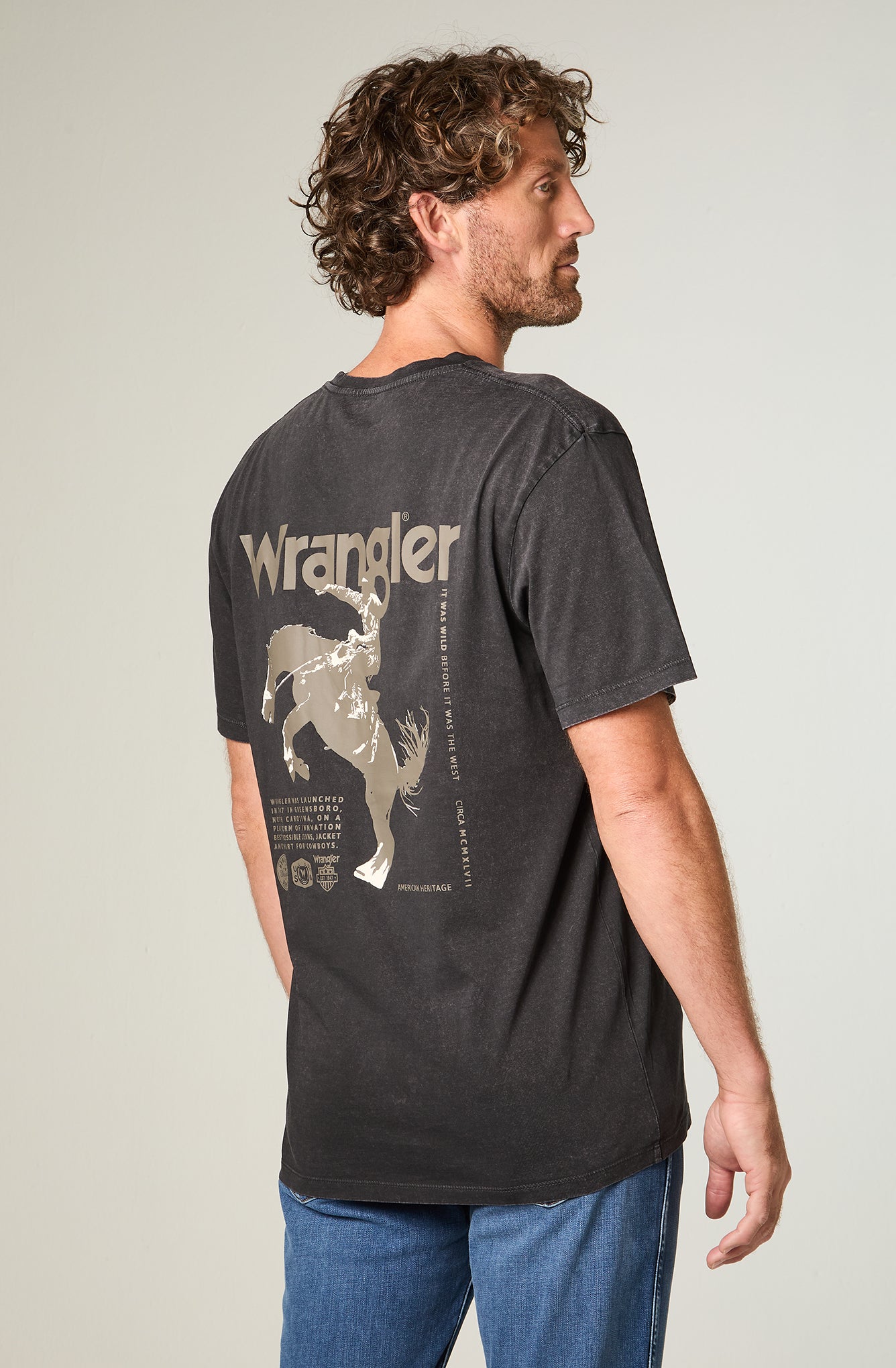 Polera Hombre Cowboy Tee Black