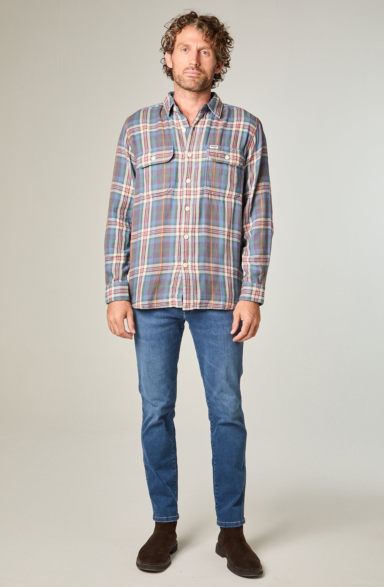 Camisa Hombre 2 Pkt Shirt Rainbow Plaid