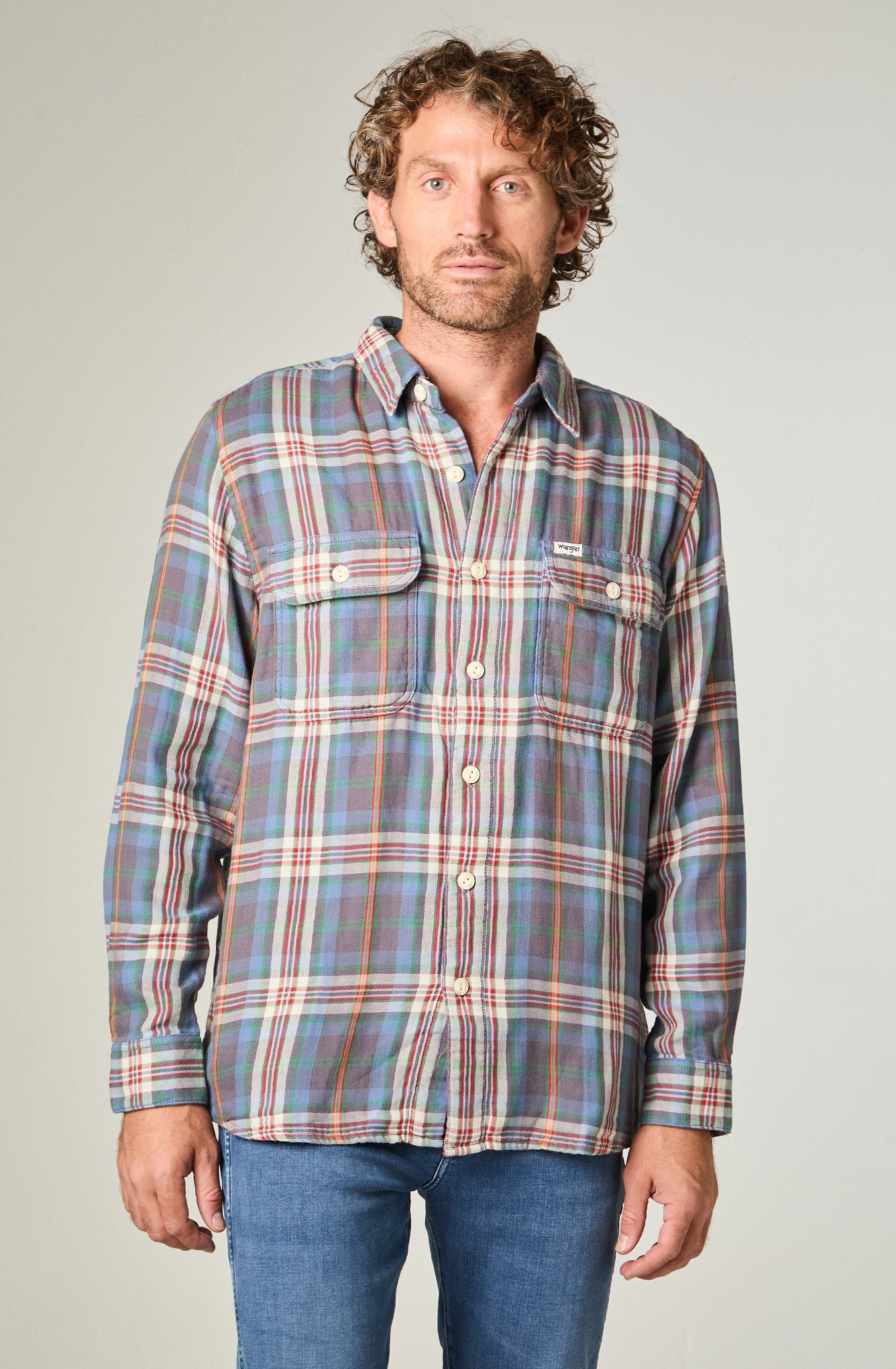 Camisa Hombre 2 Pkt Shirt Rainbow Plaid
