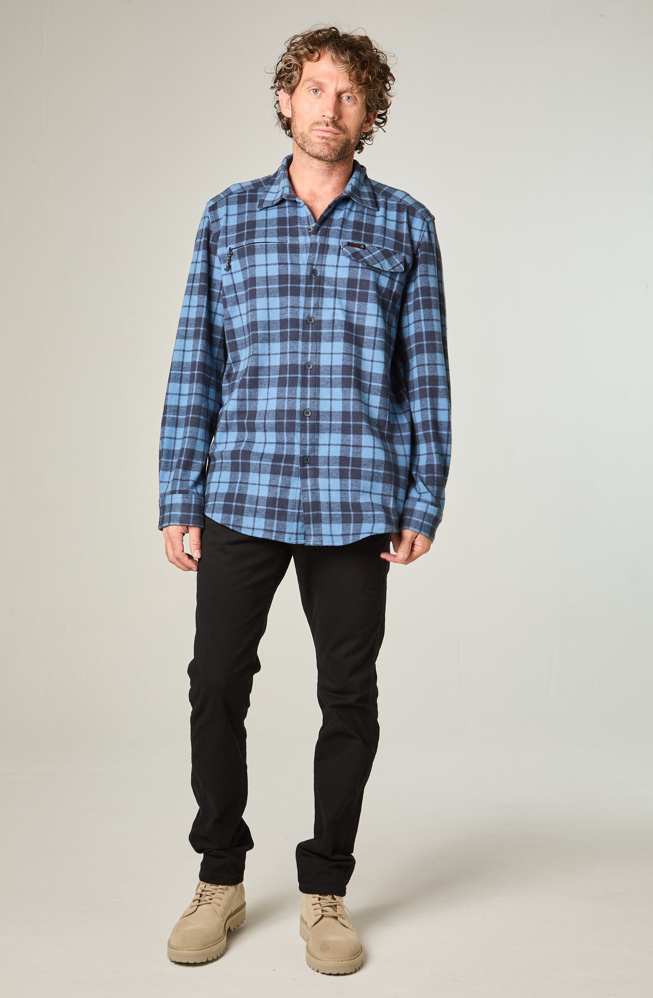 Camisa Hombre Campsite Shirt Saxe Plaid