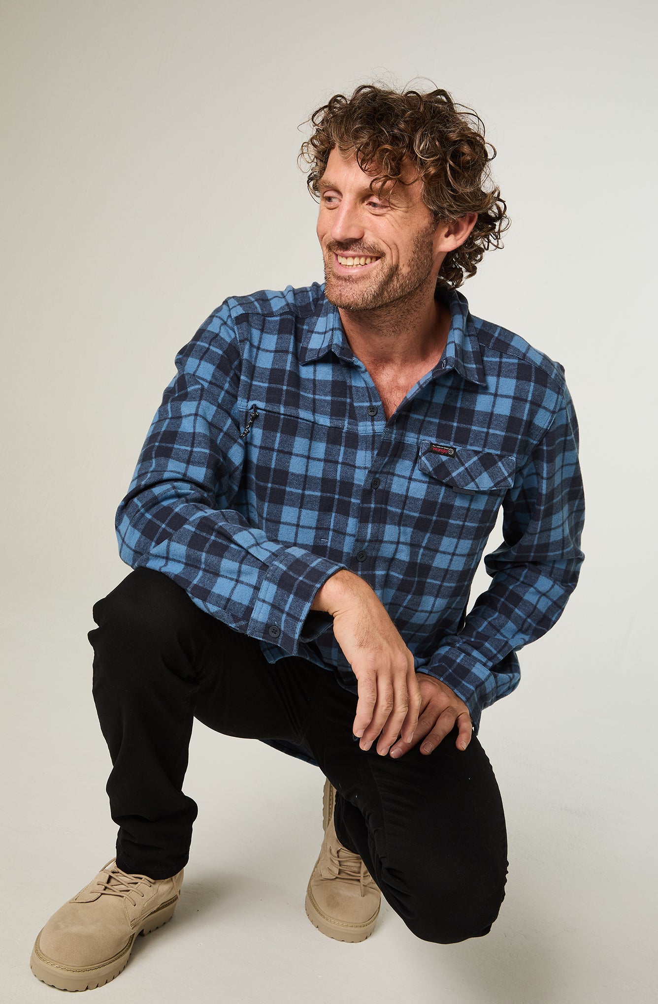 Camisa Hombre Campsite Shirt Saxe Plaid