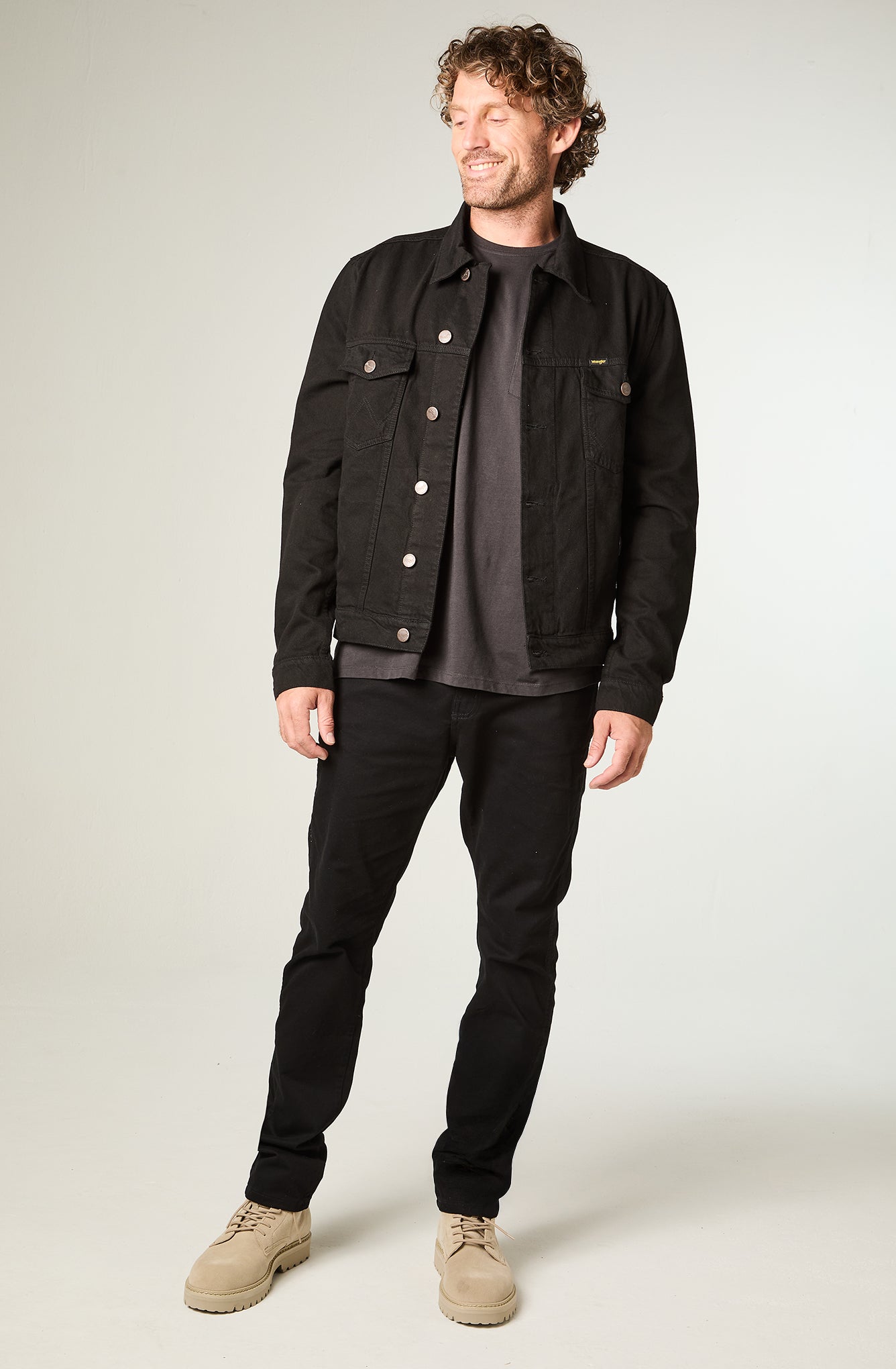 Chaqueta Hombre Trucker Black