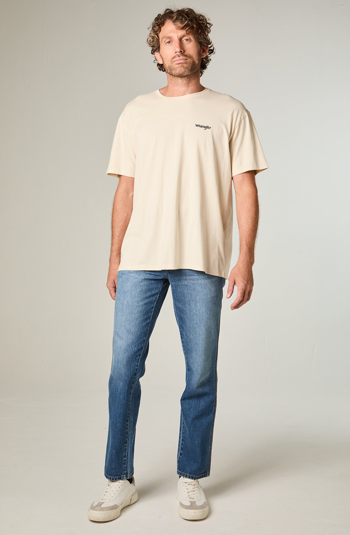 Polera Hombre Vintage Tee Regular Blanco