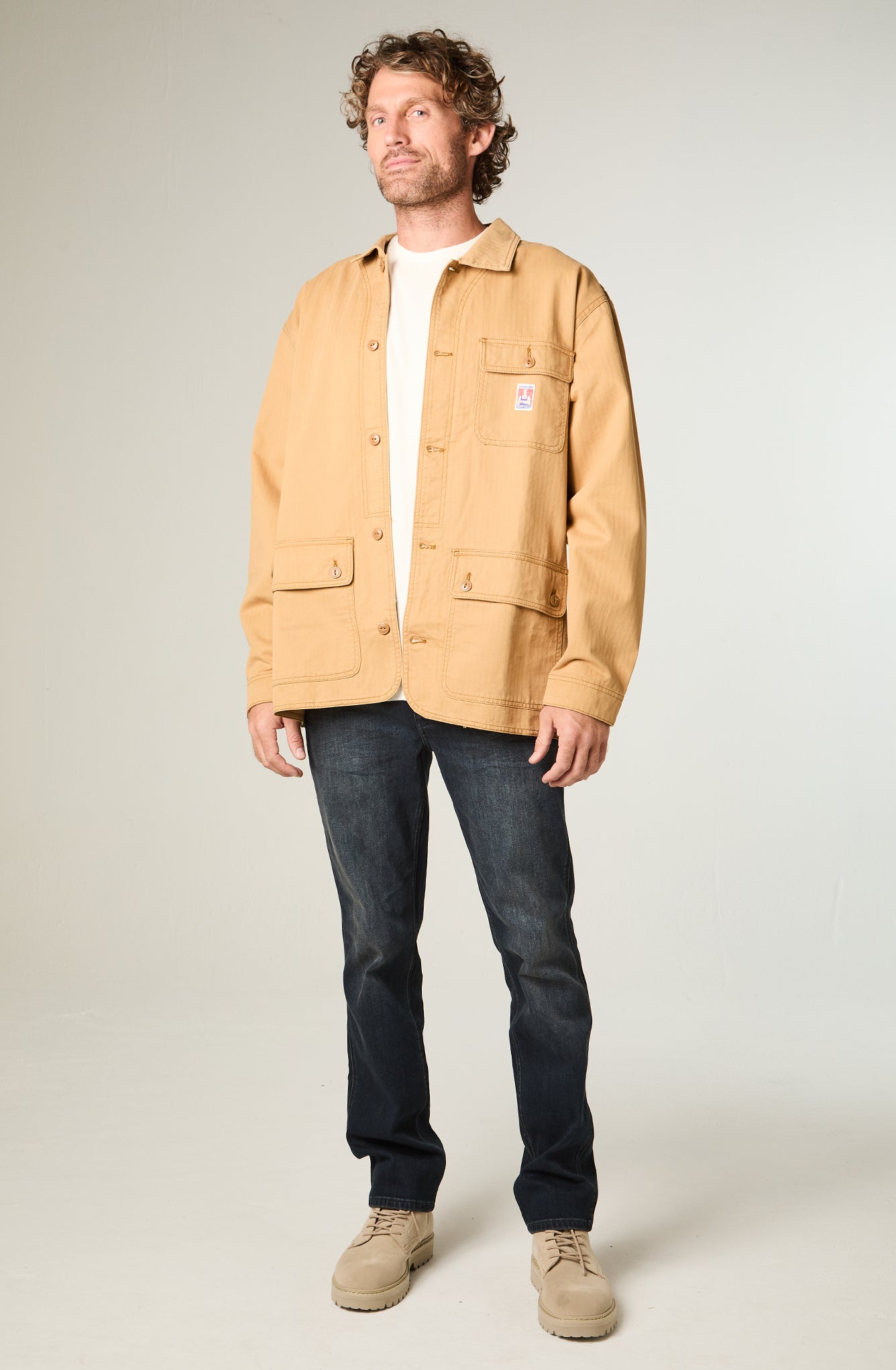 Jeans Hombre Greensboro Straight Tiro medio Azul