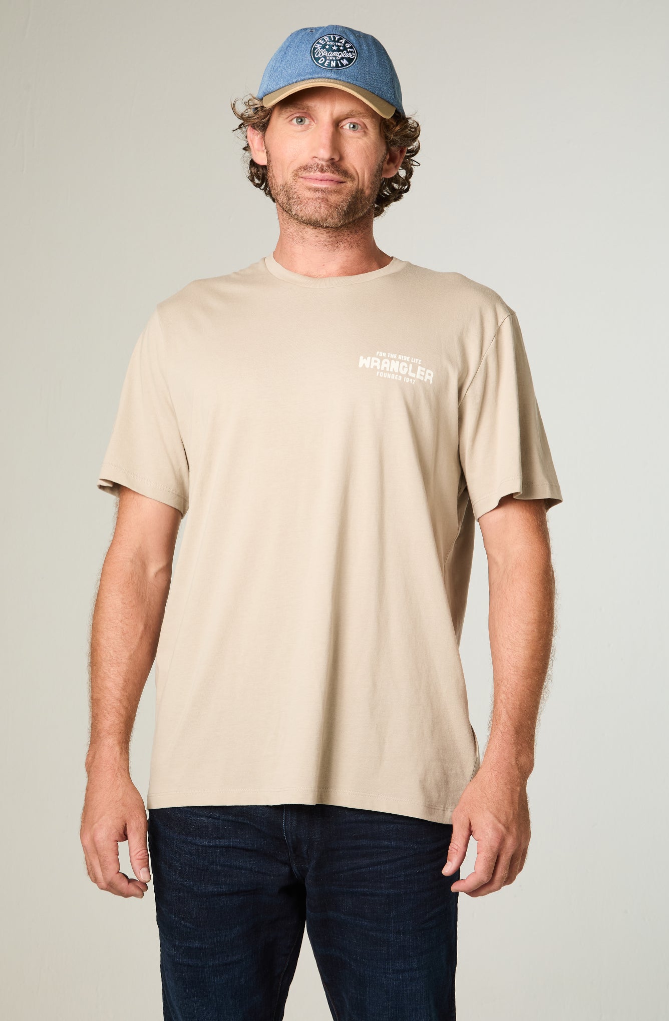 Polera Hombre MC Beige