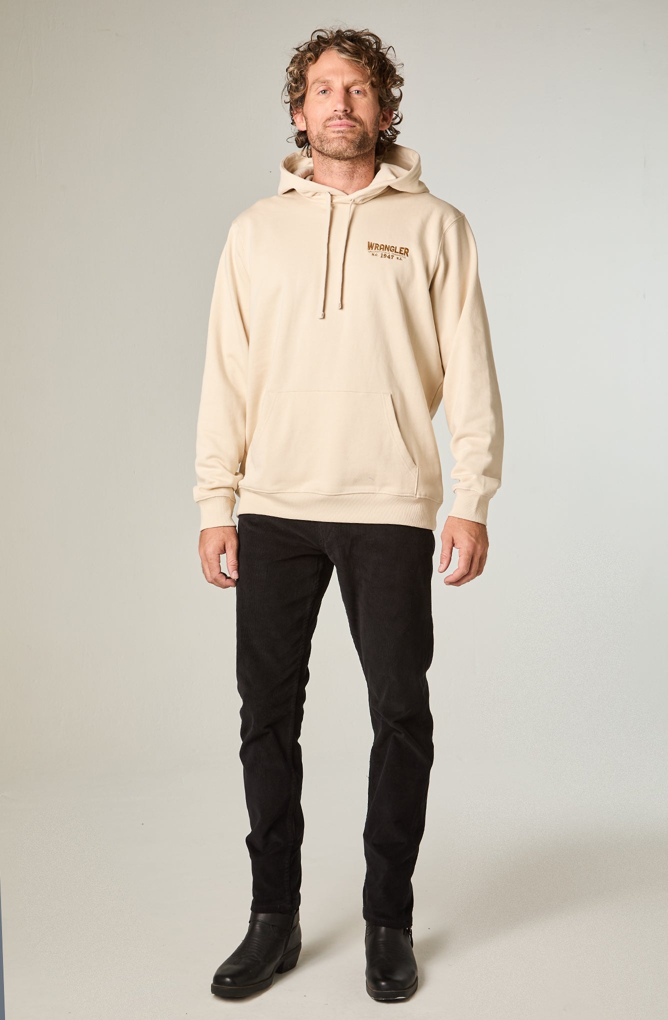 Polerón Hombre Regular Fit Hoodie Vintage White