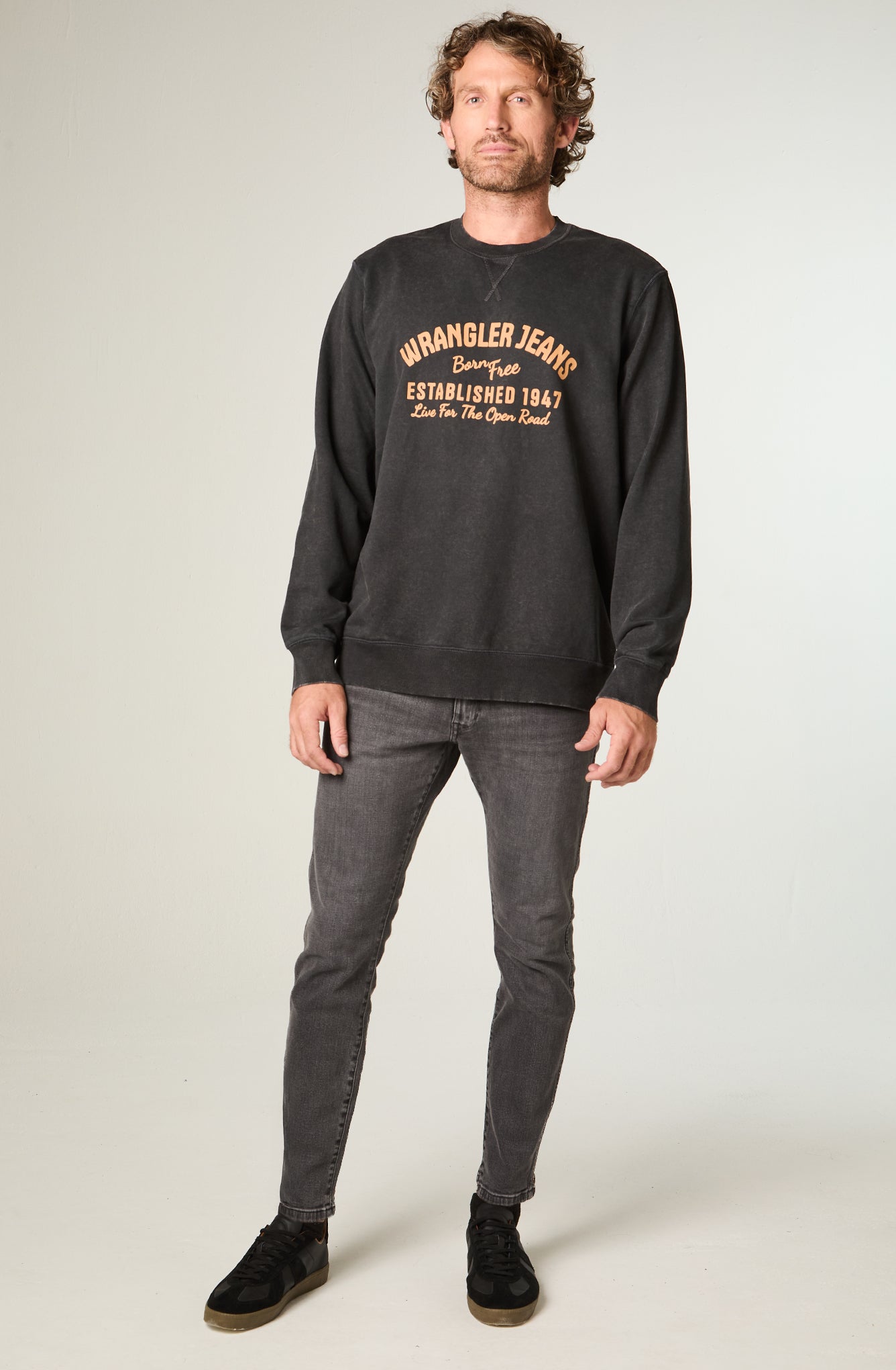 Polerón Hombre Graphic Acid Sweatshirt Green Dusty