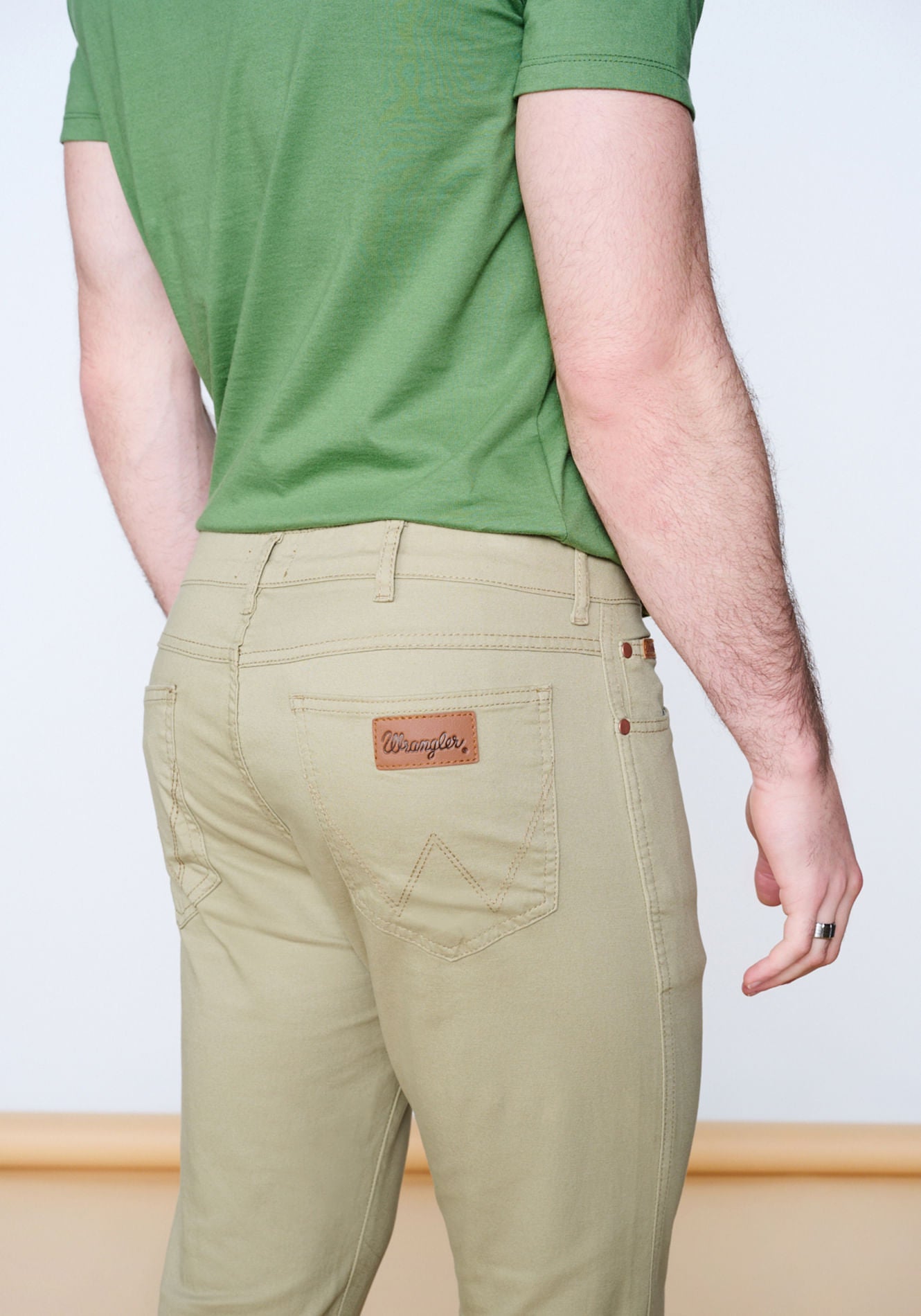 Pantalón Hombre Tiro Alto Texas Twill Color Kaki