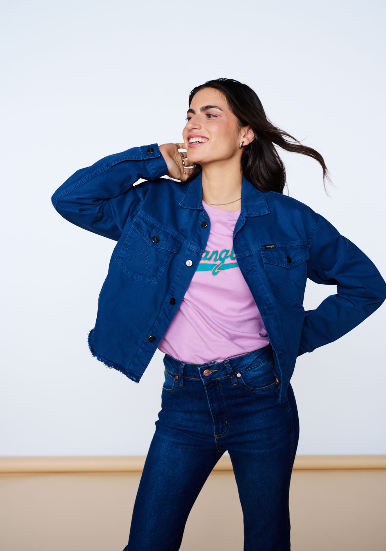 Chaqueta Denim Retro Azul Marino
