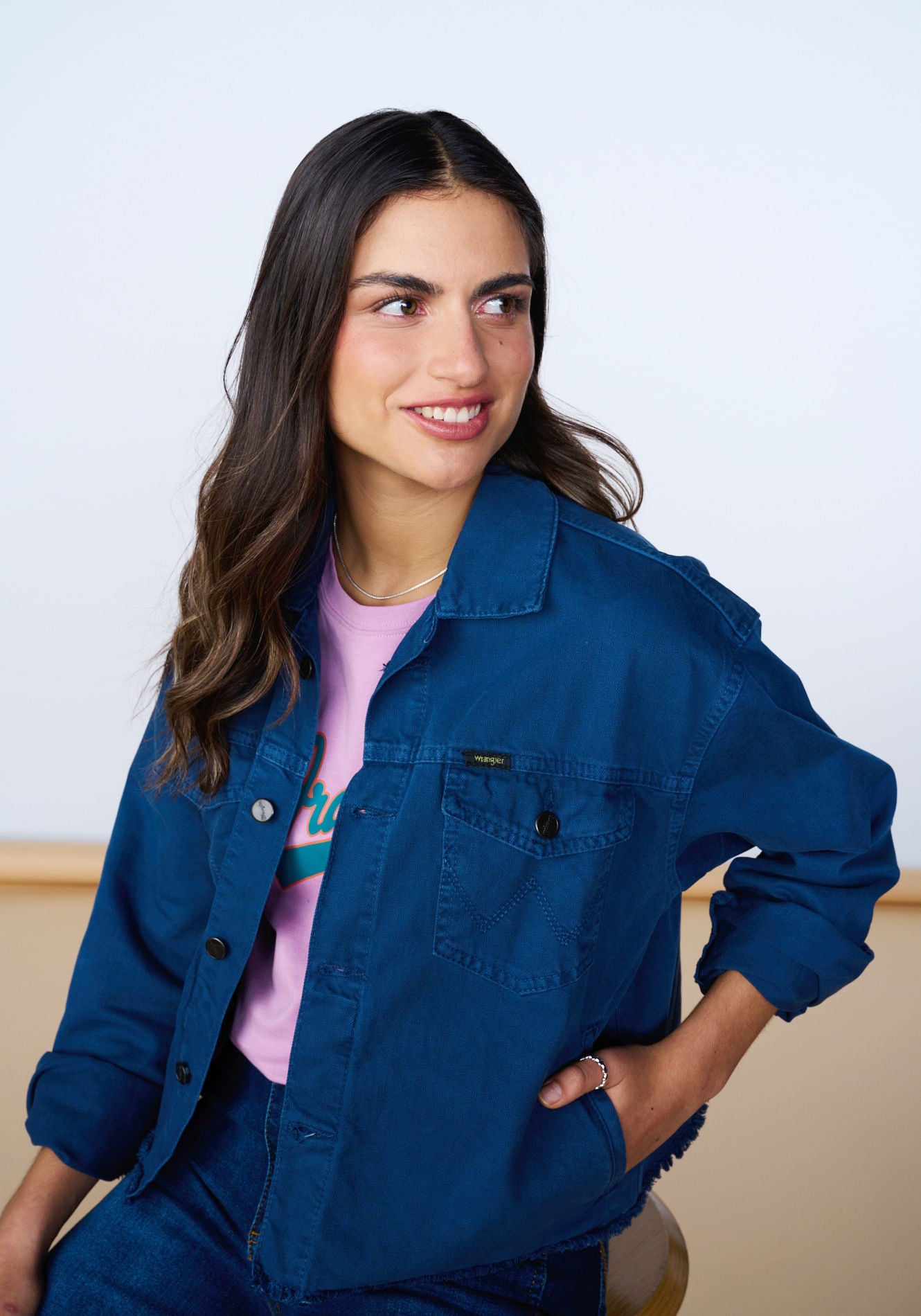 Chaqueta Denim Retro Azul Marino