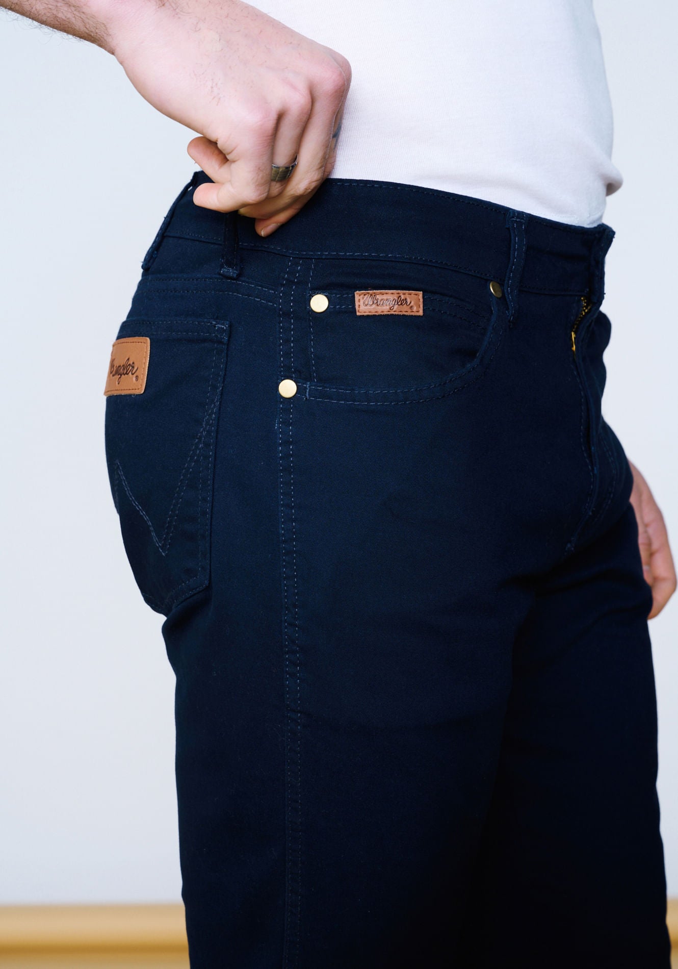 Pantalón Hombre Tiro Alto Texas Twill Color Azul Marino