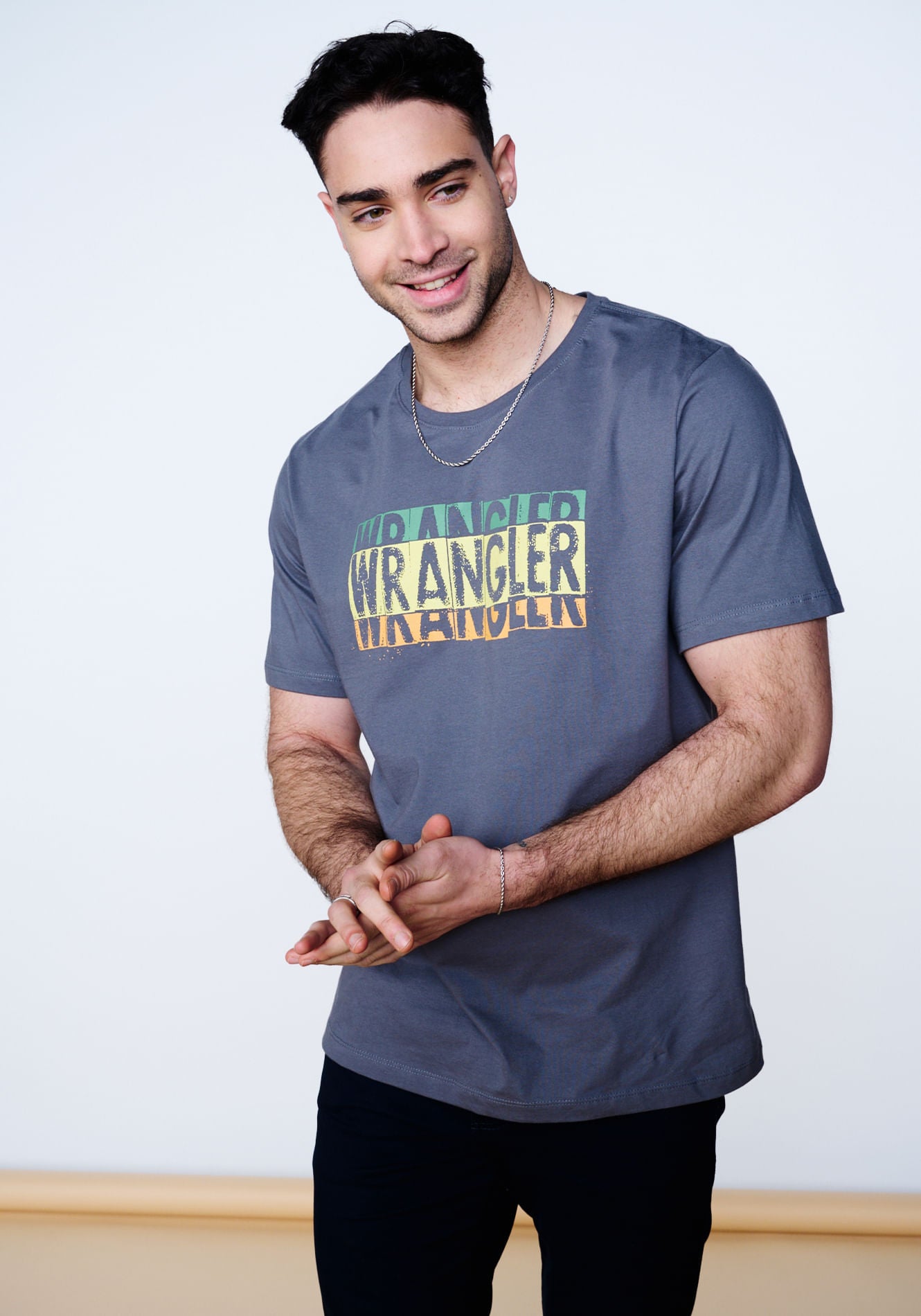 Polera Graphic Logo Grey