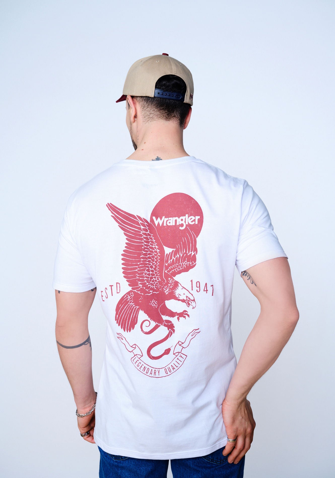 Polera Circle Logo Blanco