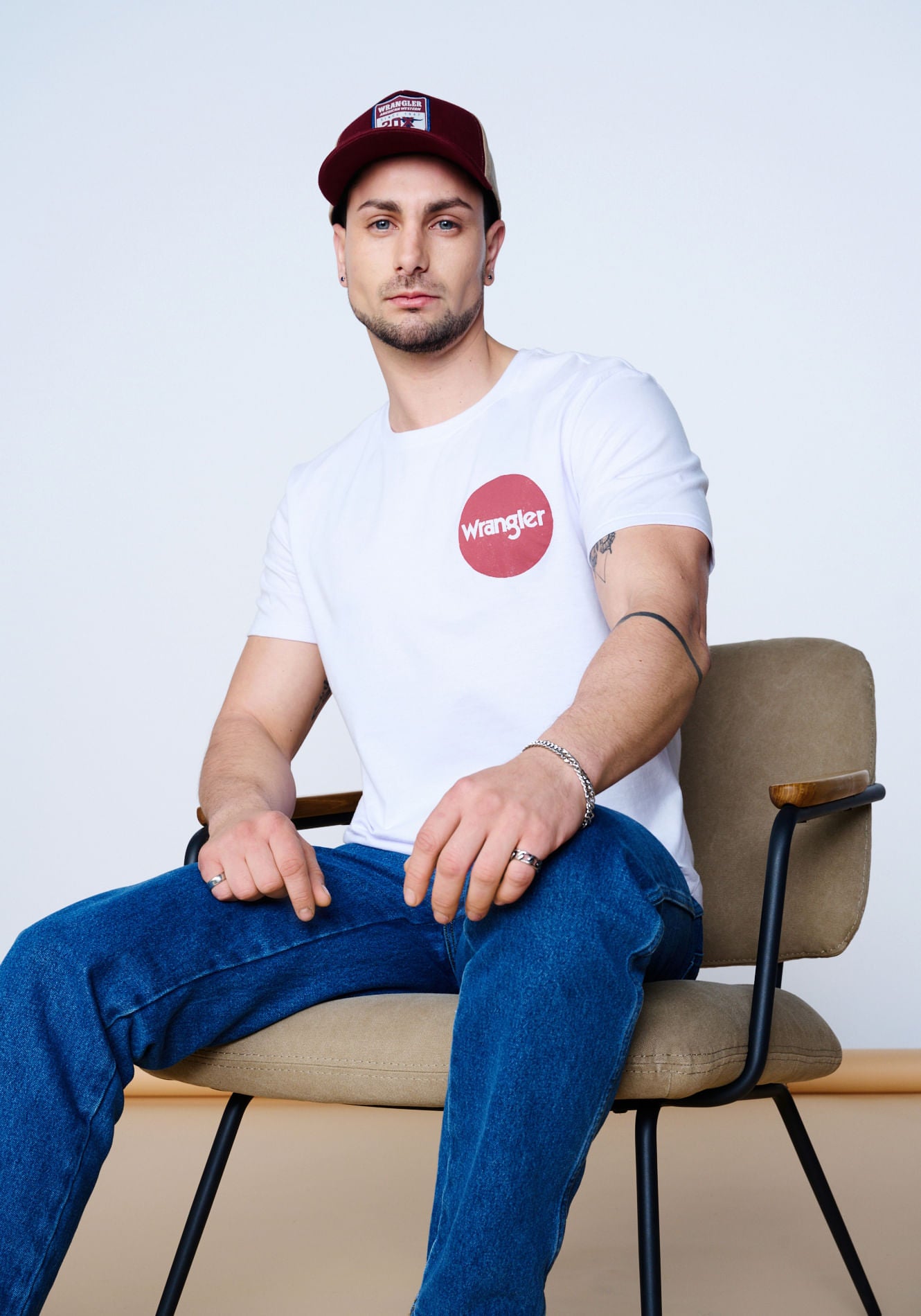 Polera Circle Logo Blanco