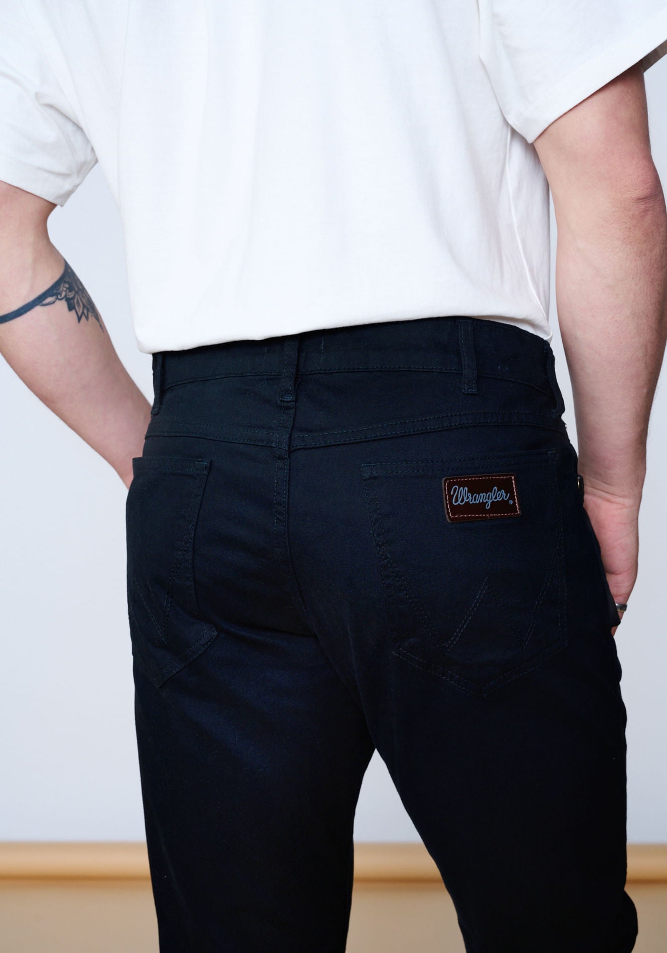 Pantalón Hombre Tiro Alto Texas Twill Color Negro