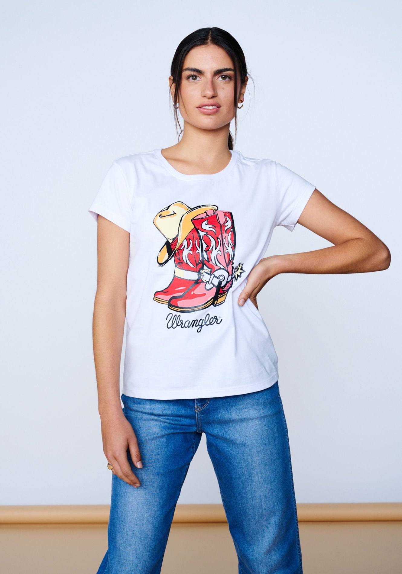 Polera Graphic White