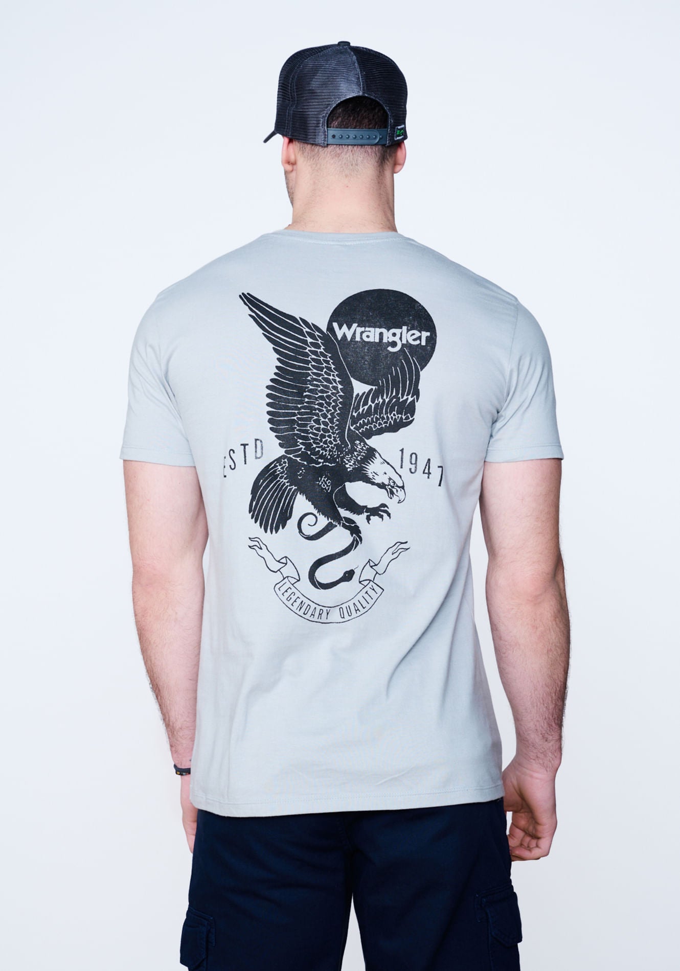 Polera Circle Logo Grey