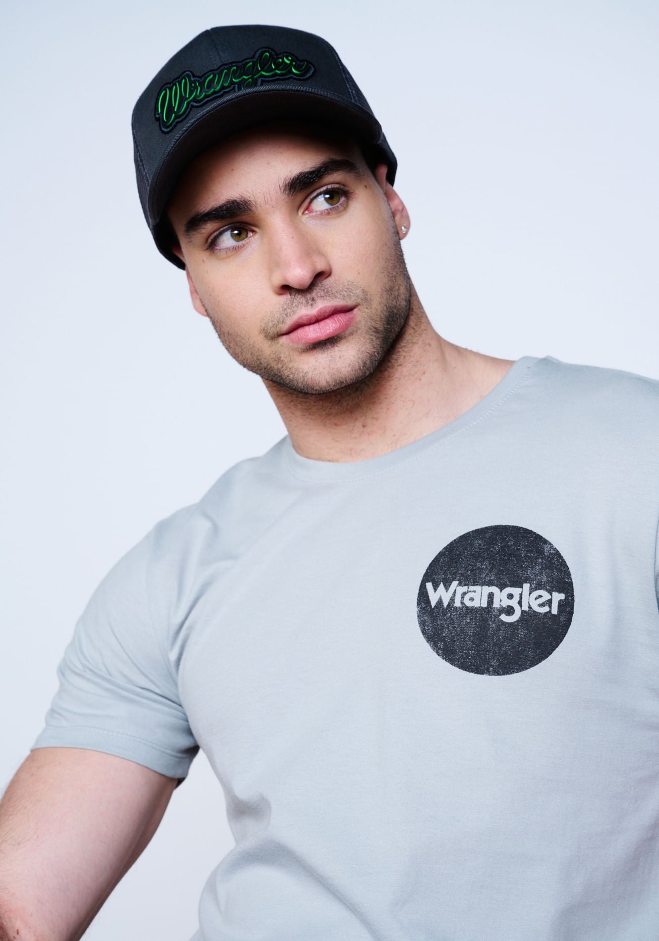 Polera Circle Logo Grey