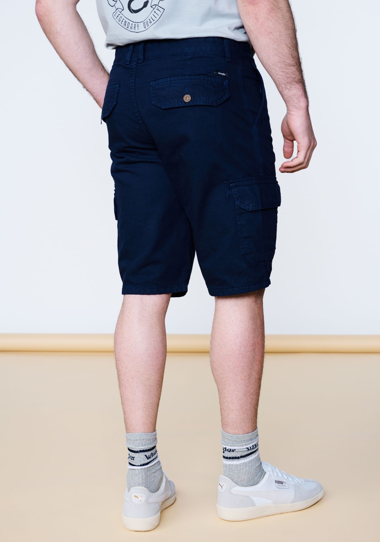 Short Cargo Azul Marino