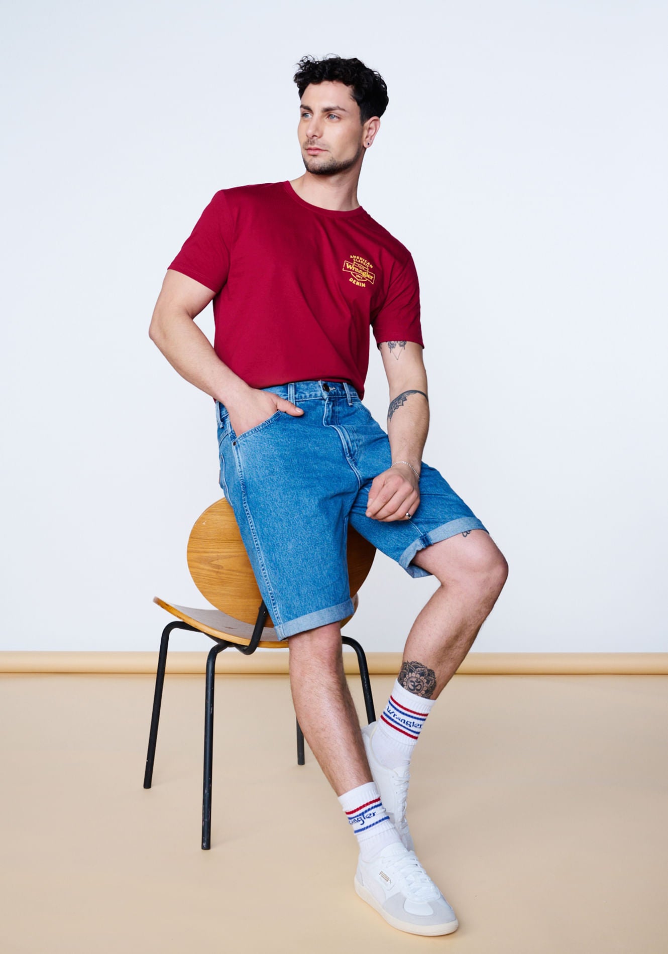 Short Denim Mid Blue