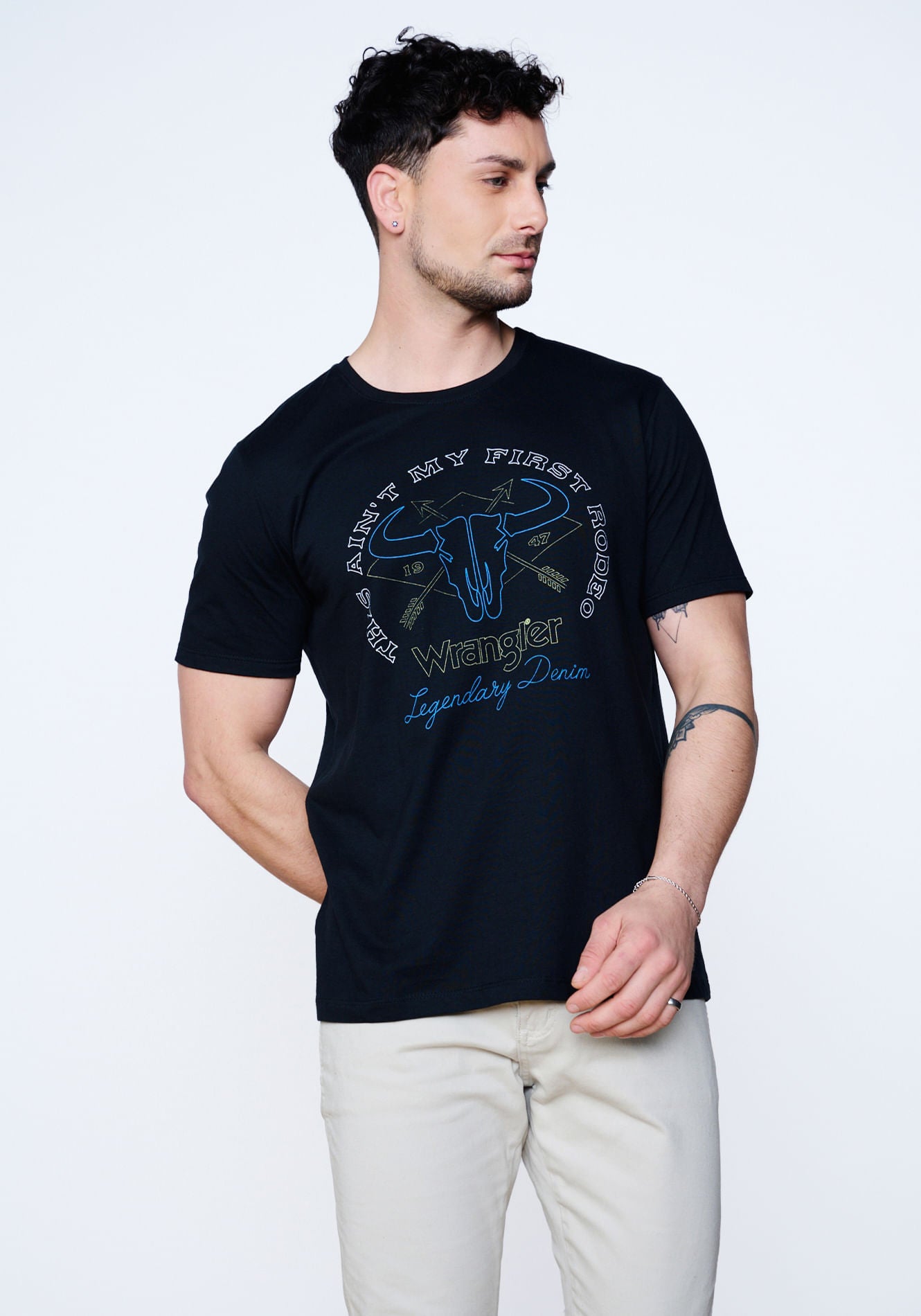 Polera Graphic Logo Negro