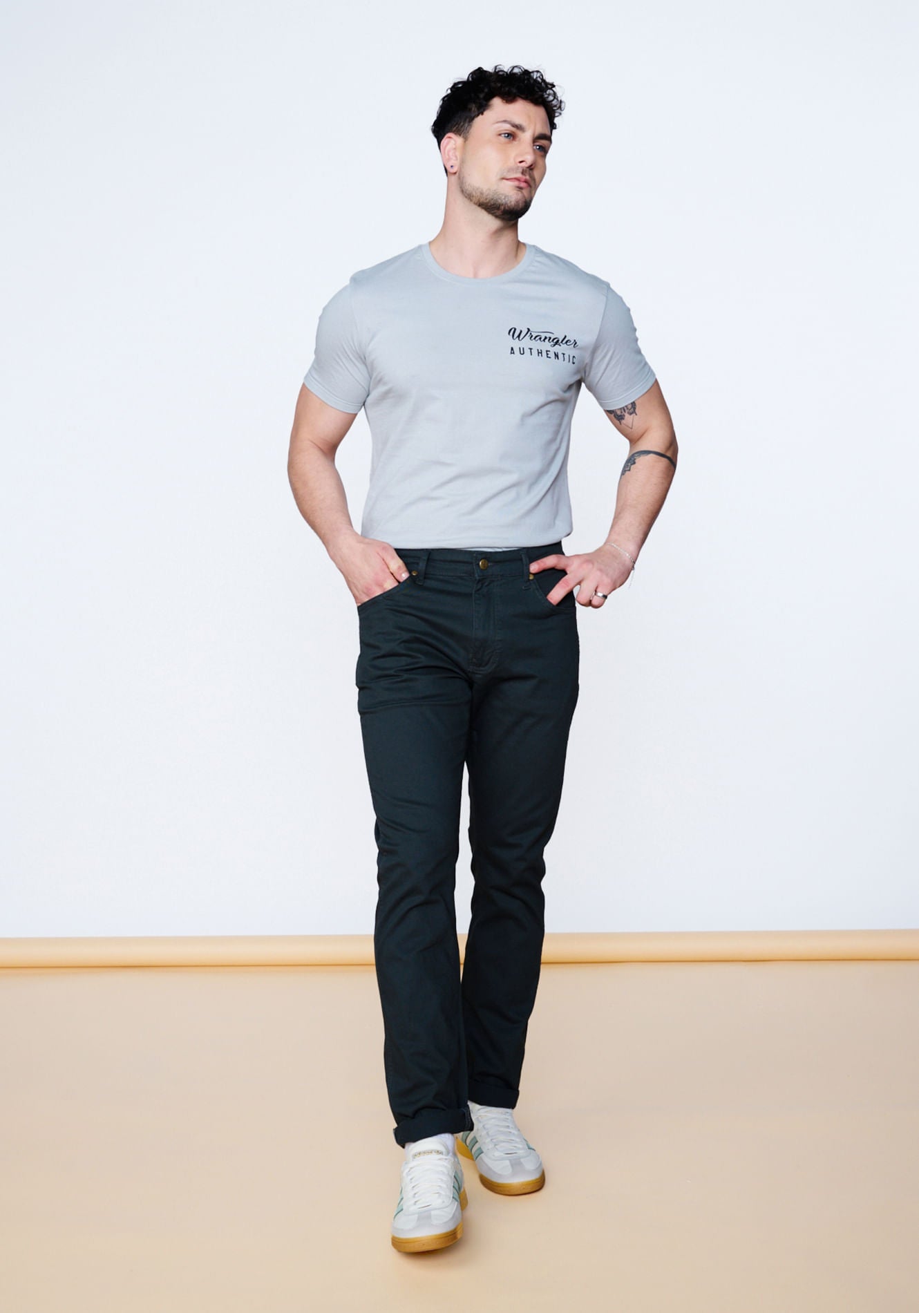Pantalón Hombre Tiro Alto Texas Twill Color Grey