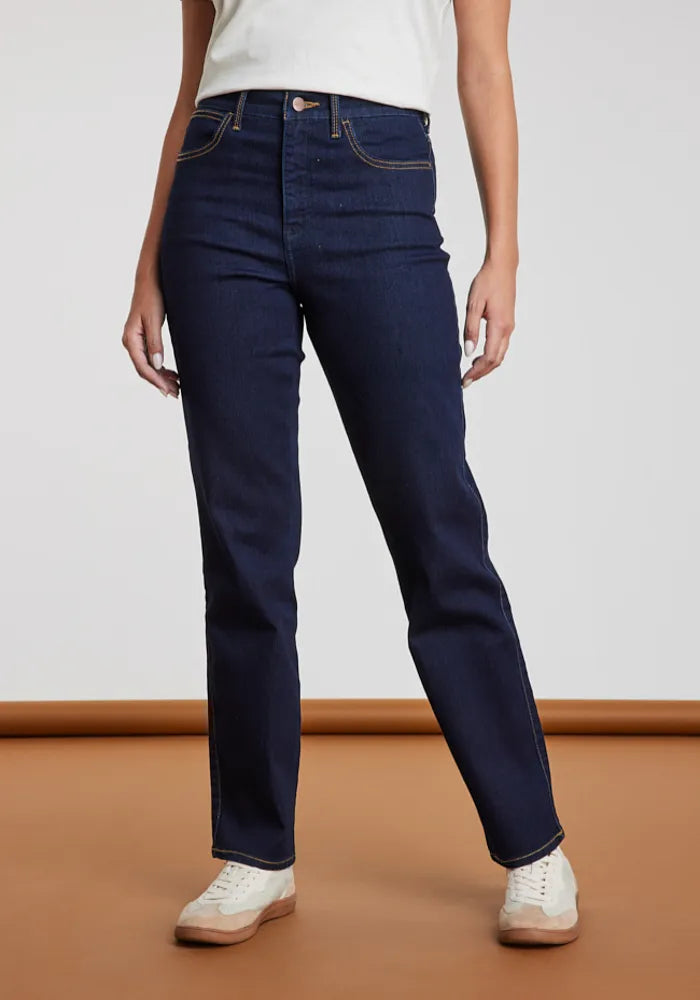 Jeans Mujer Straight Ind Indigo