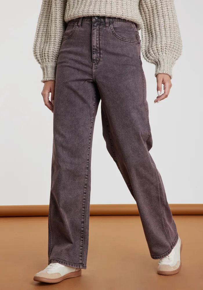 Jeans Mujer Tiro Alto Mom Dirty Iron